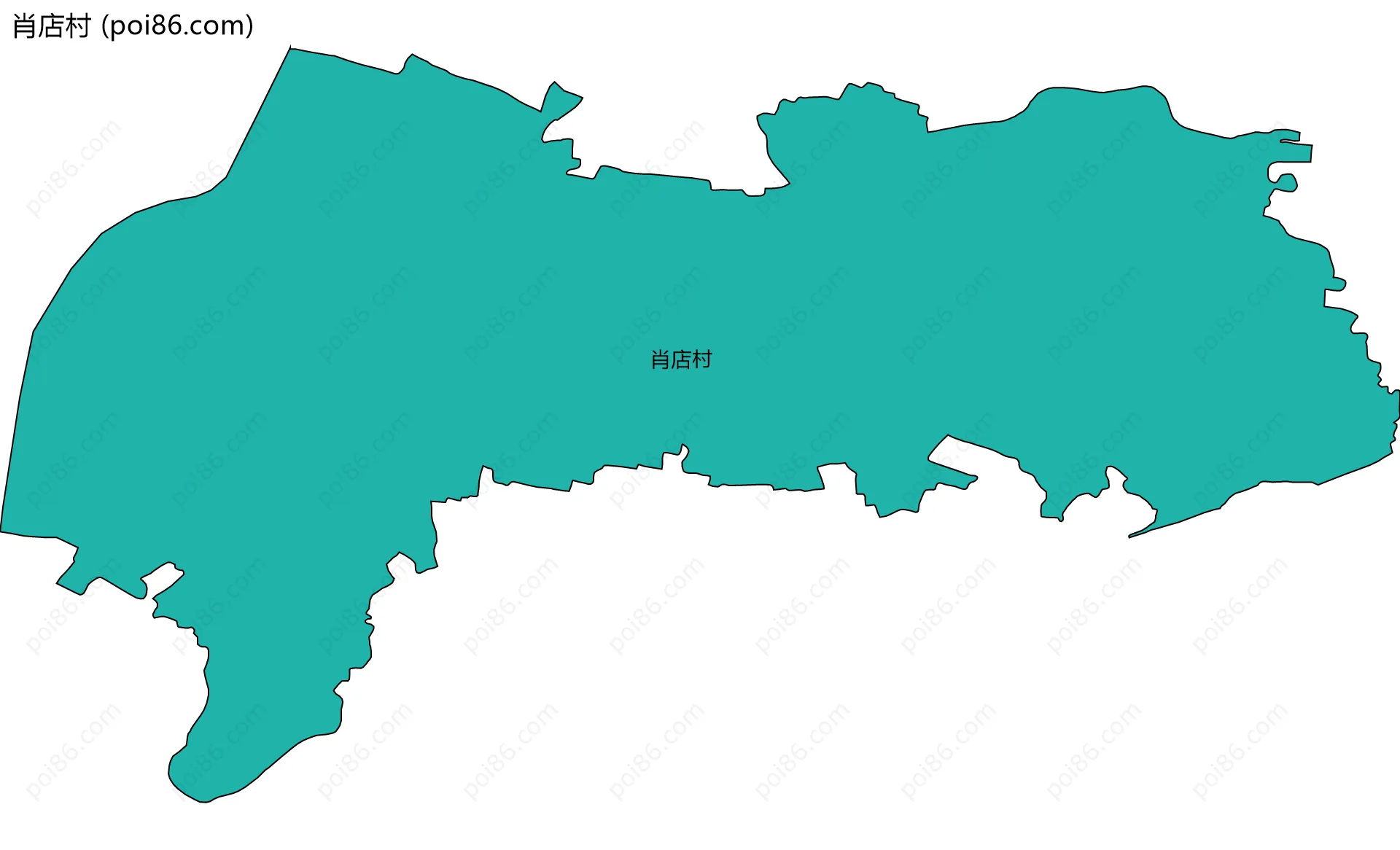 肖店村边界地图