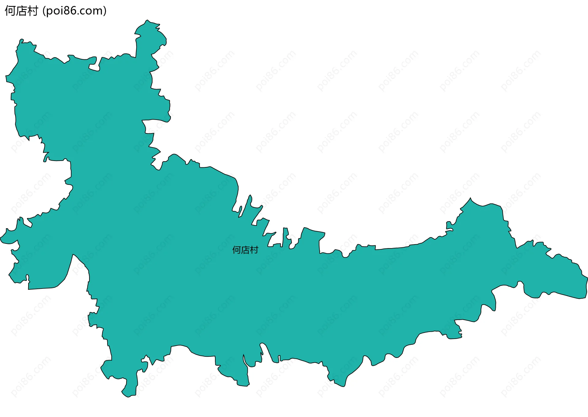 何店村边界地图
