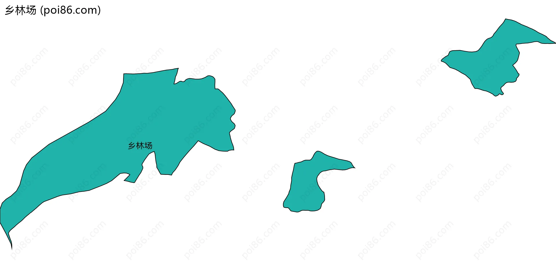 乡林场边界地图