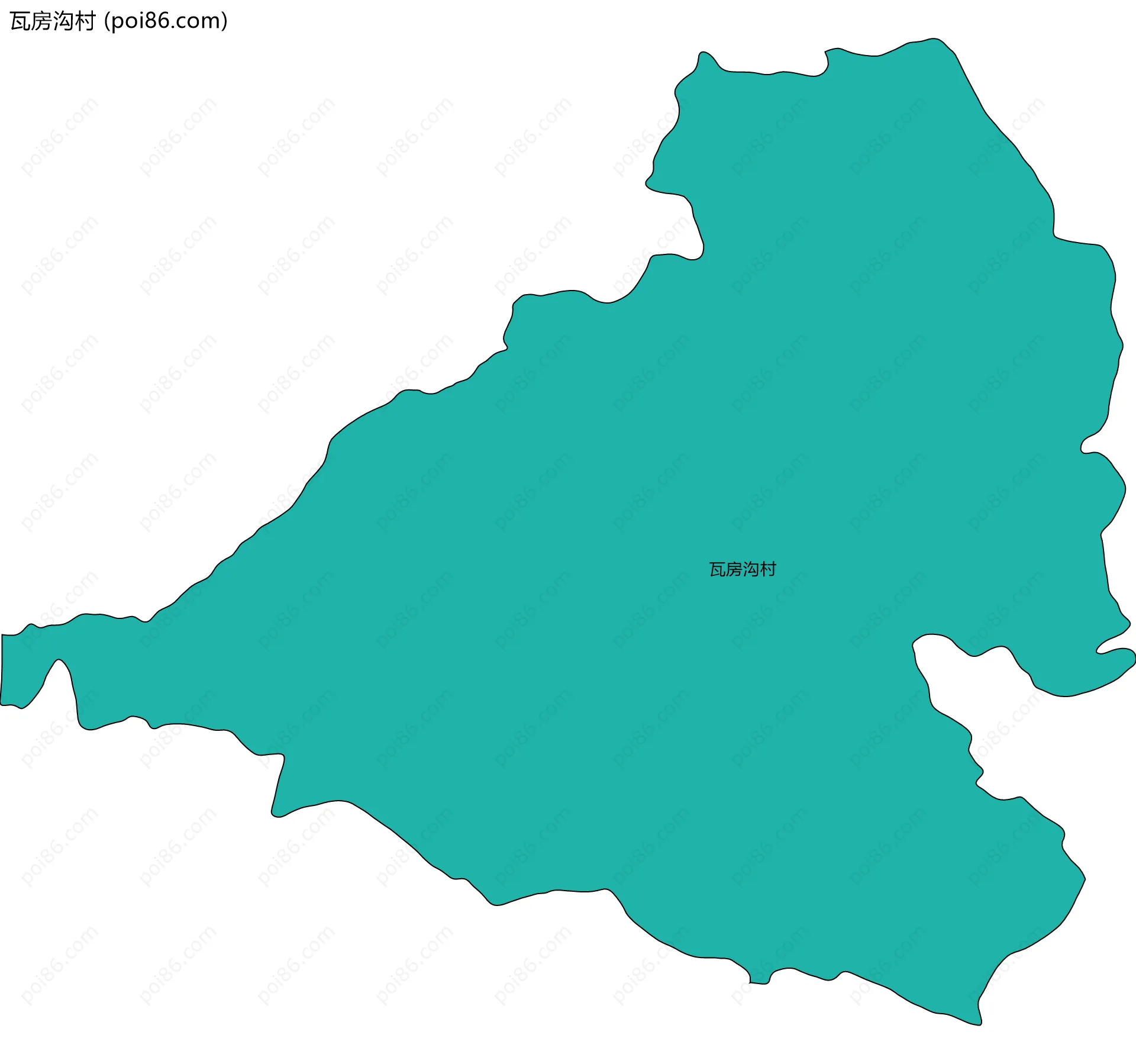 瓦房沟村边界地图