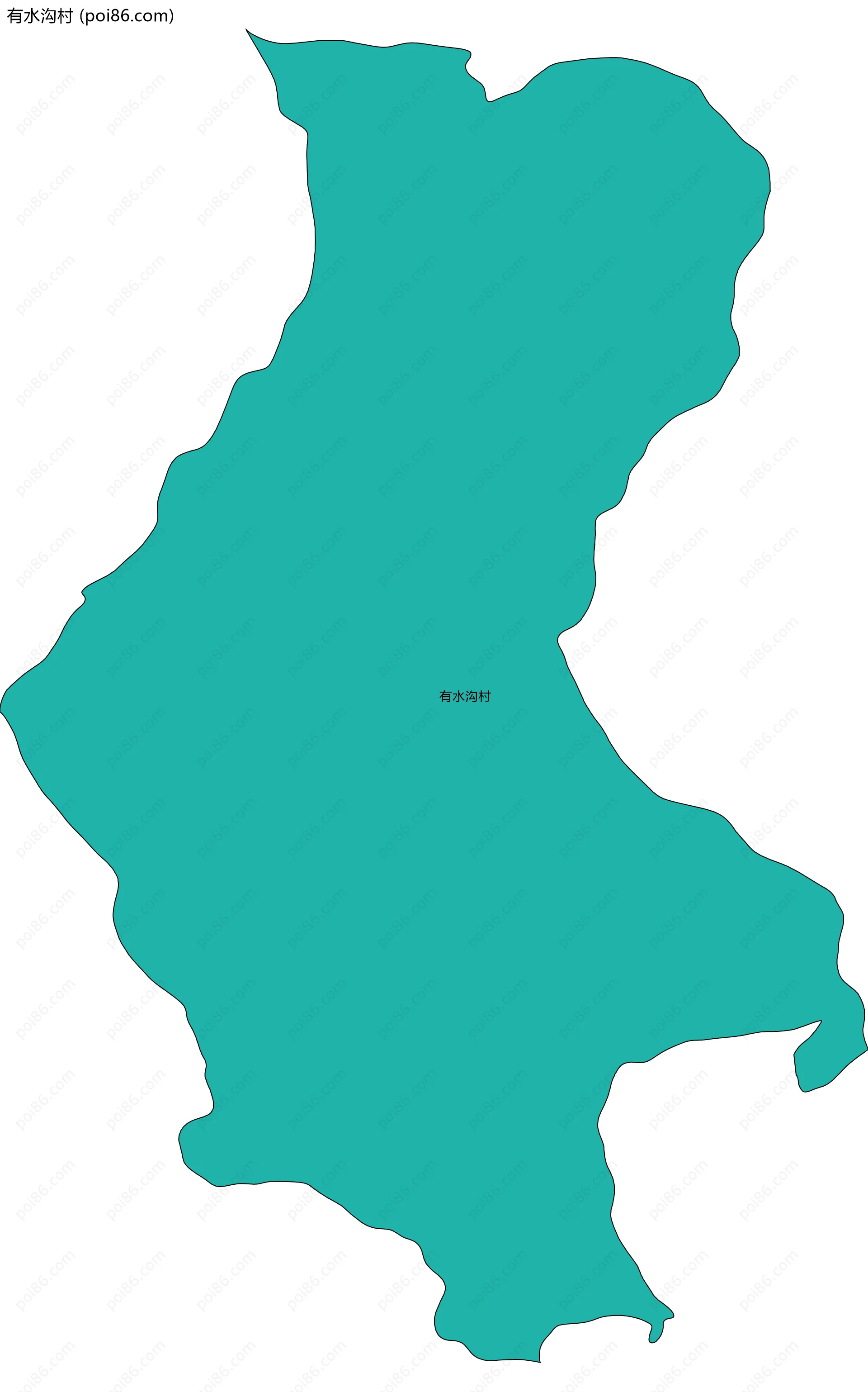 有水沟村边界地图