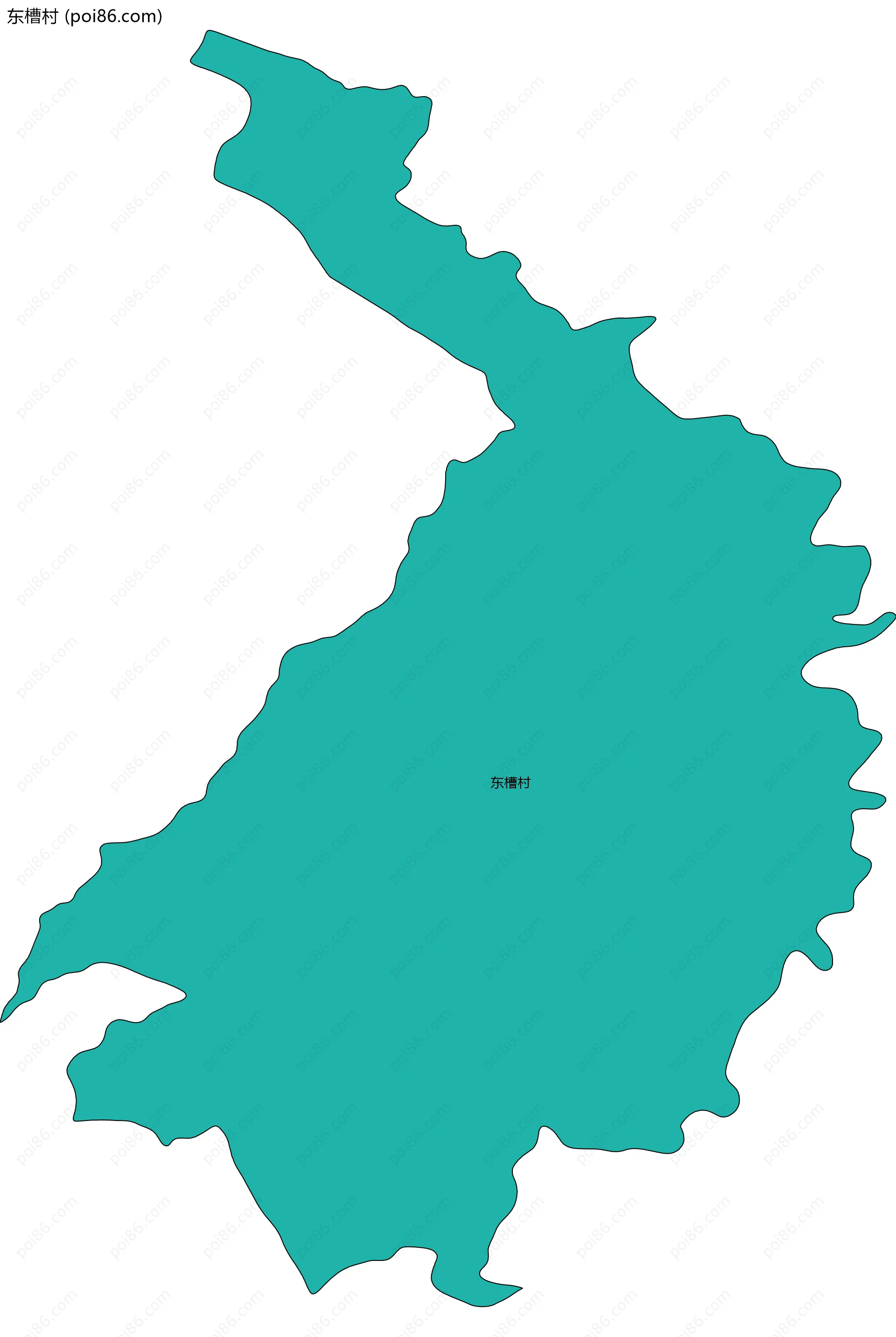 东槽村边界地图