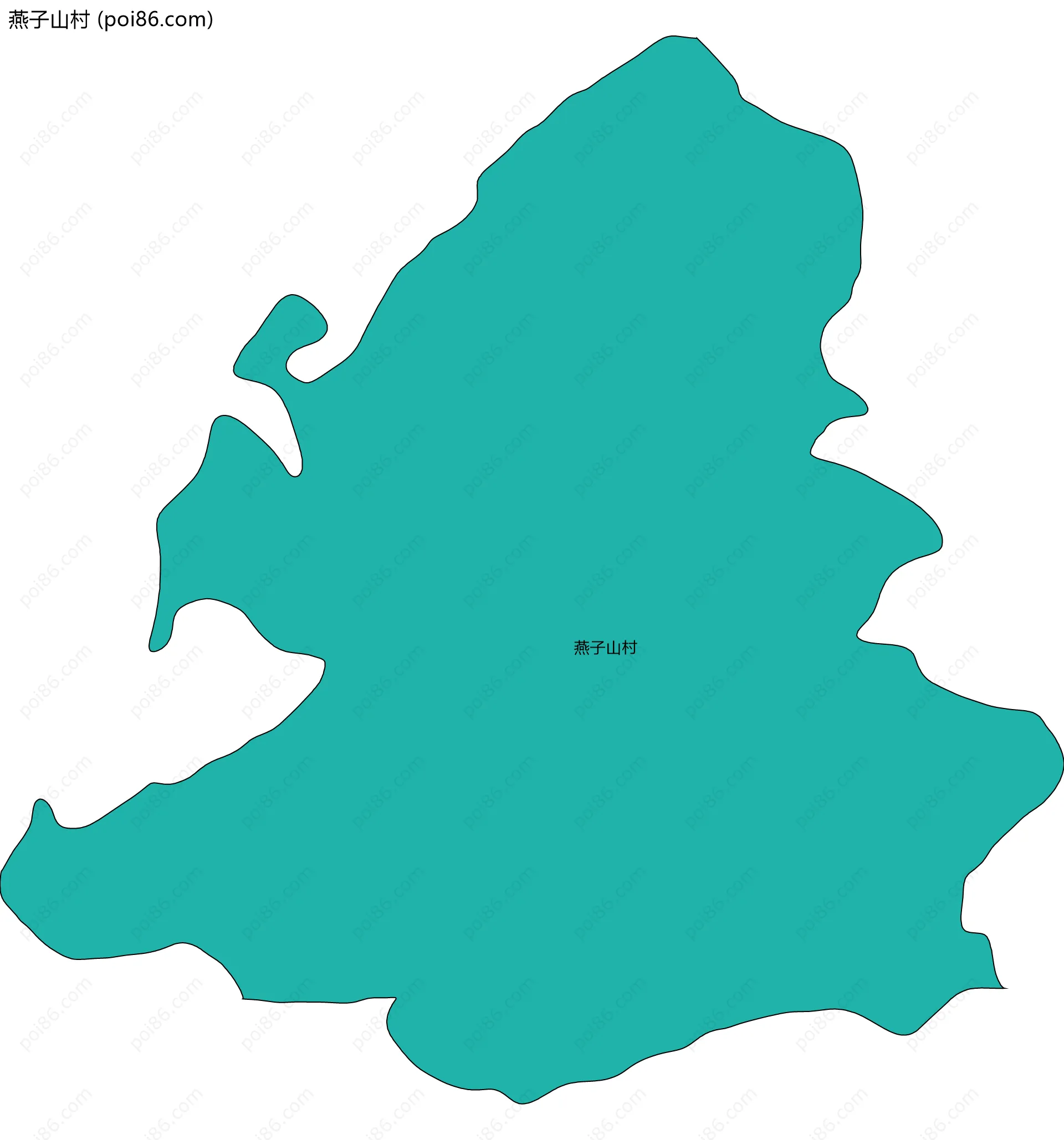 燕子山村边界地图