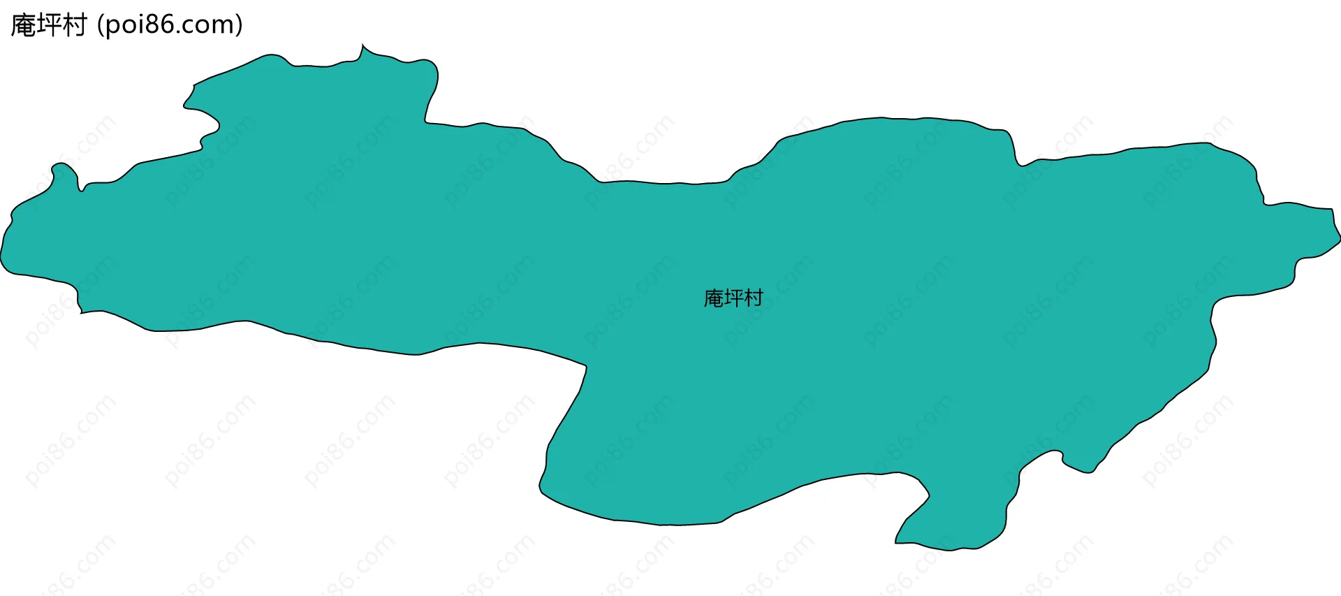 庵坪村边界地图