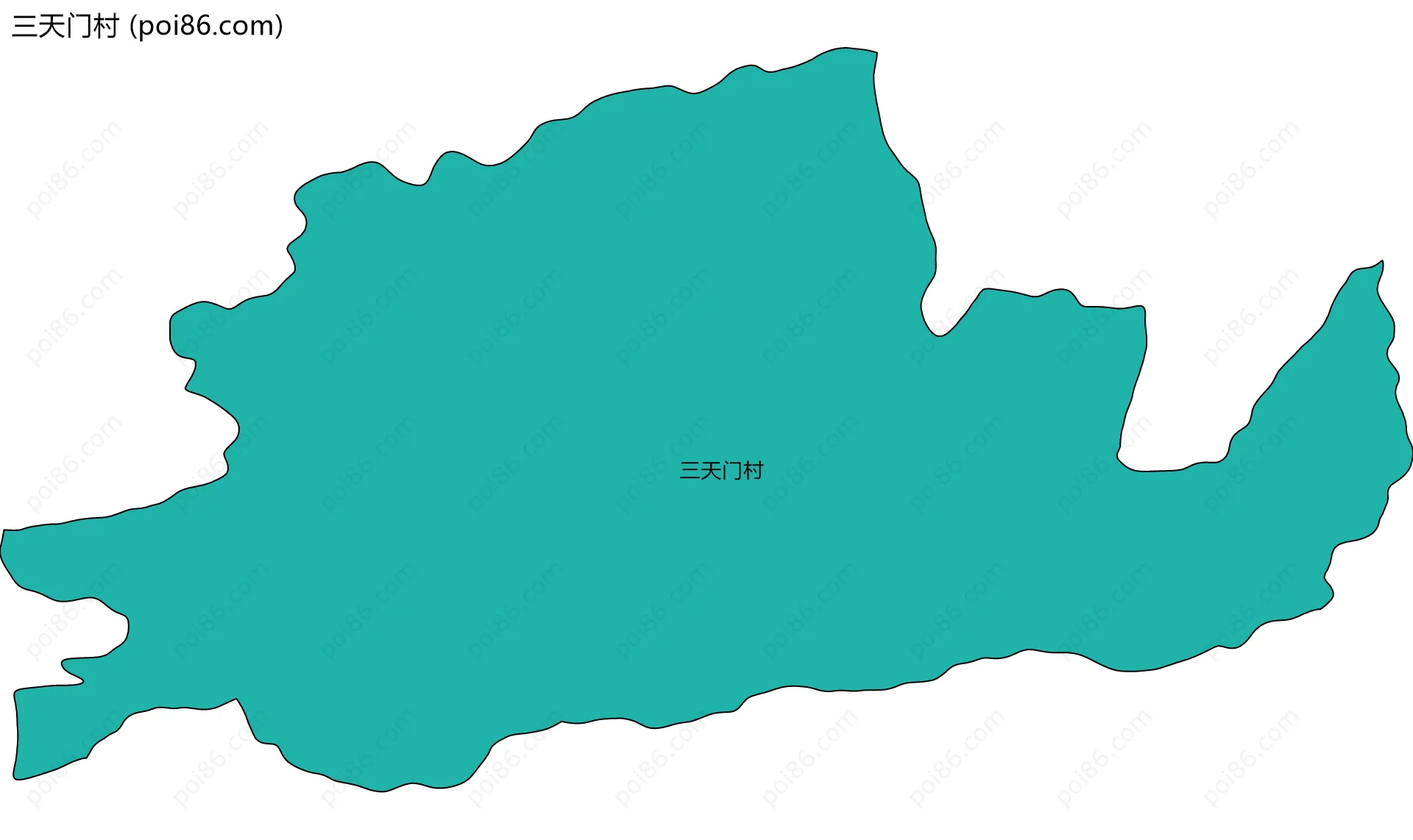 三天门村边界地图