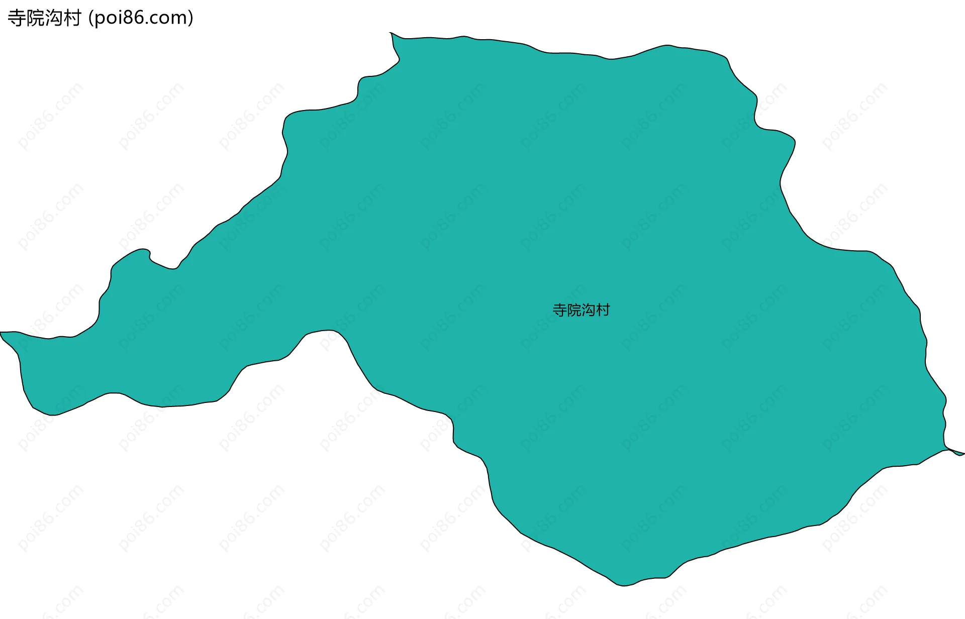 寺院沟村边界地图