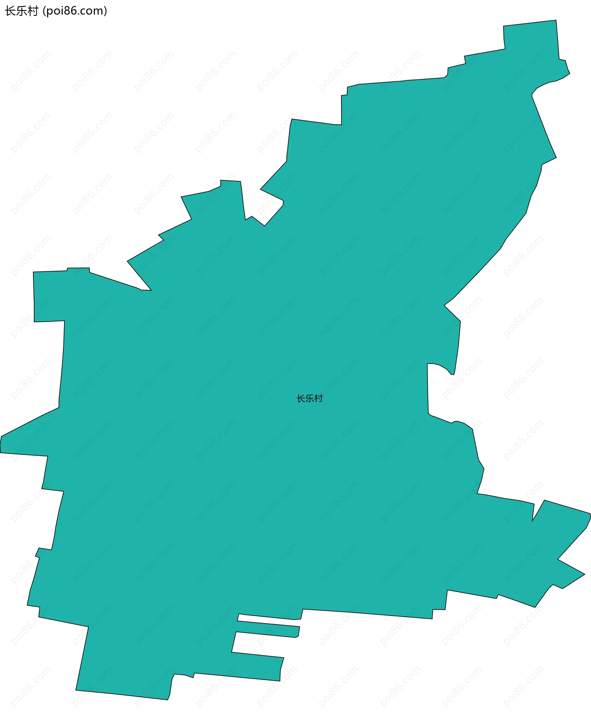 长乐村边界地图