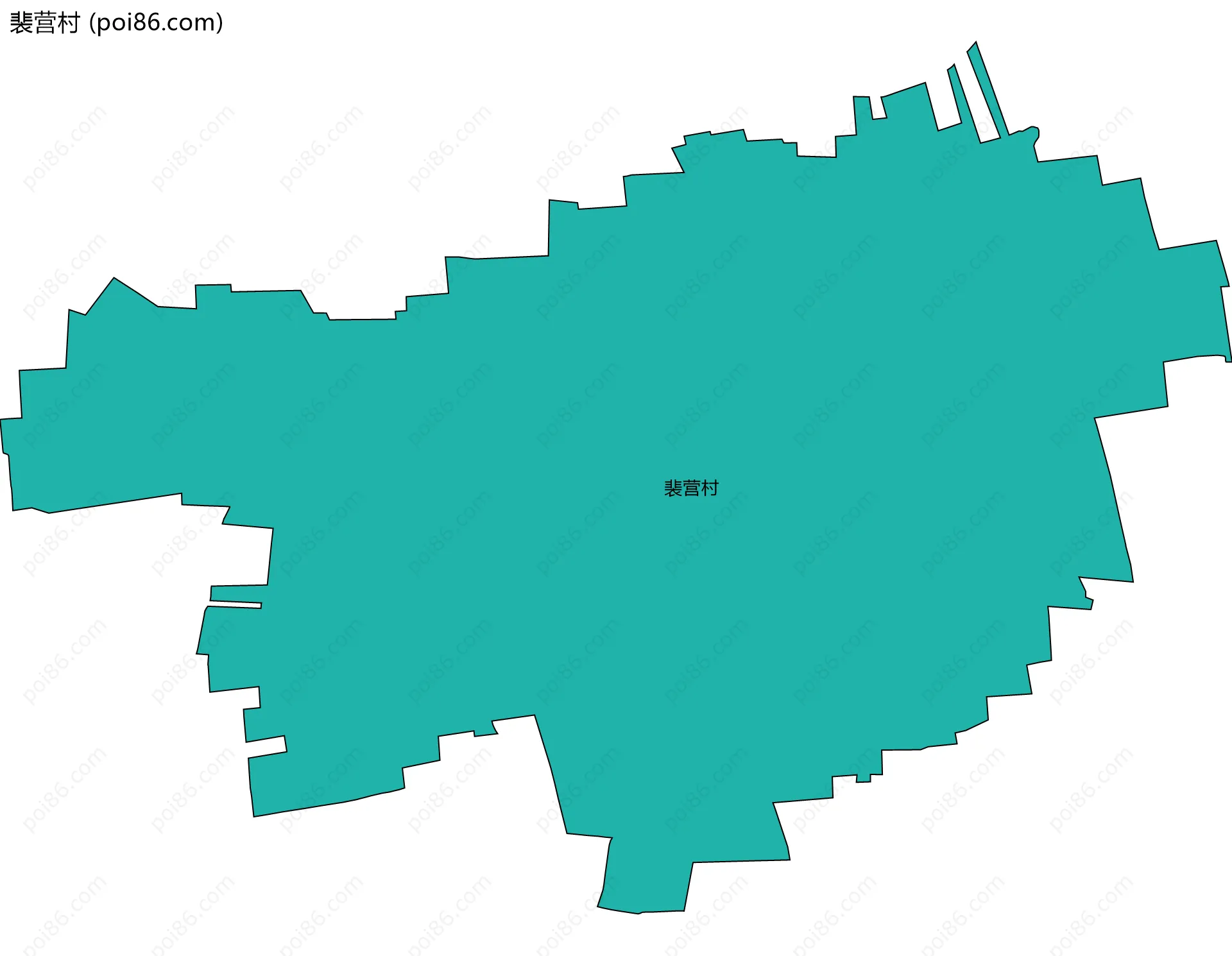 裴营村边界地图
