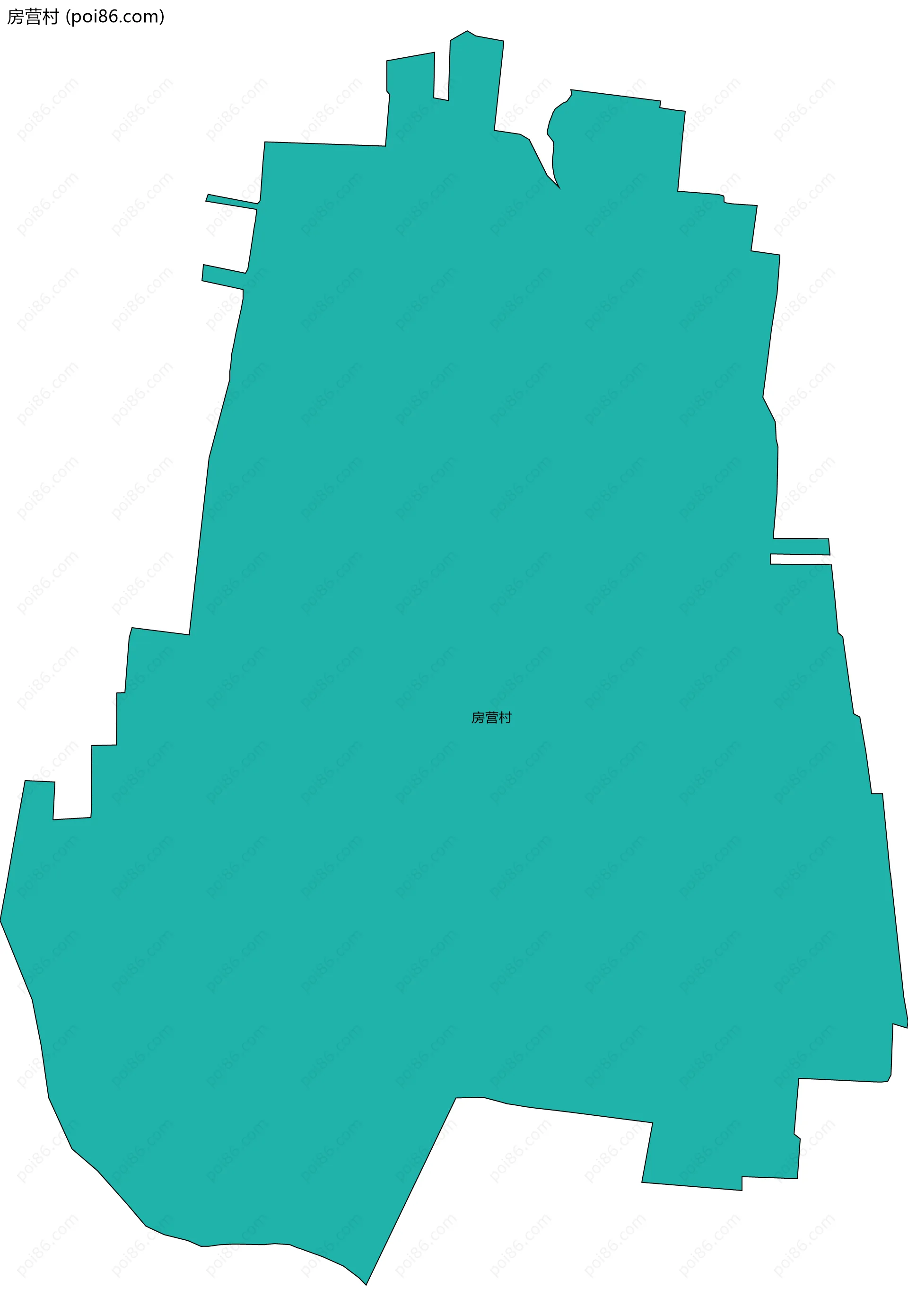 房营村边界地图