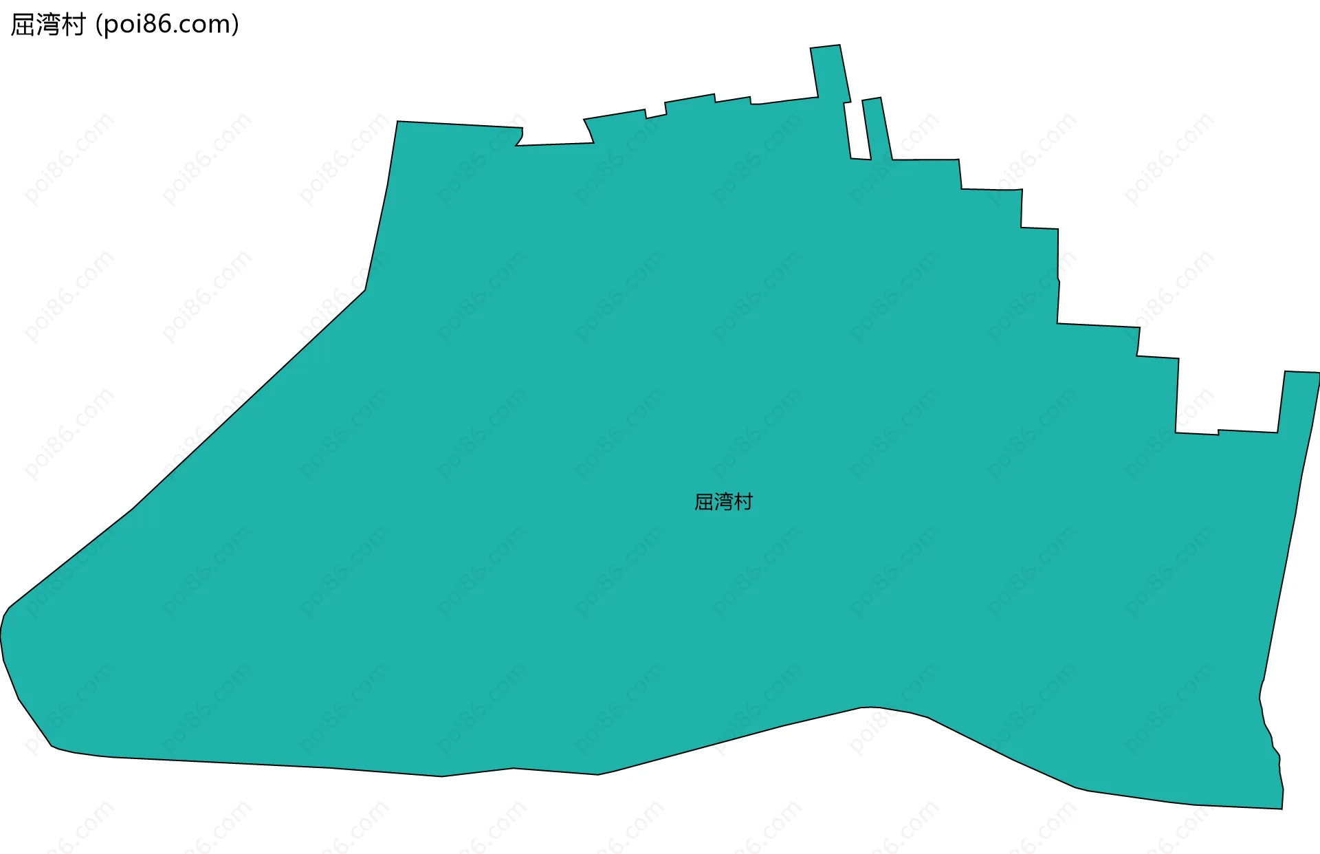 屈湾村边界地图