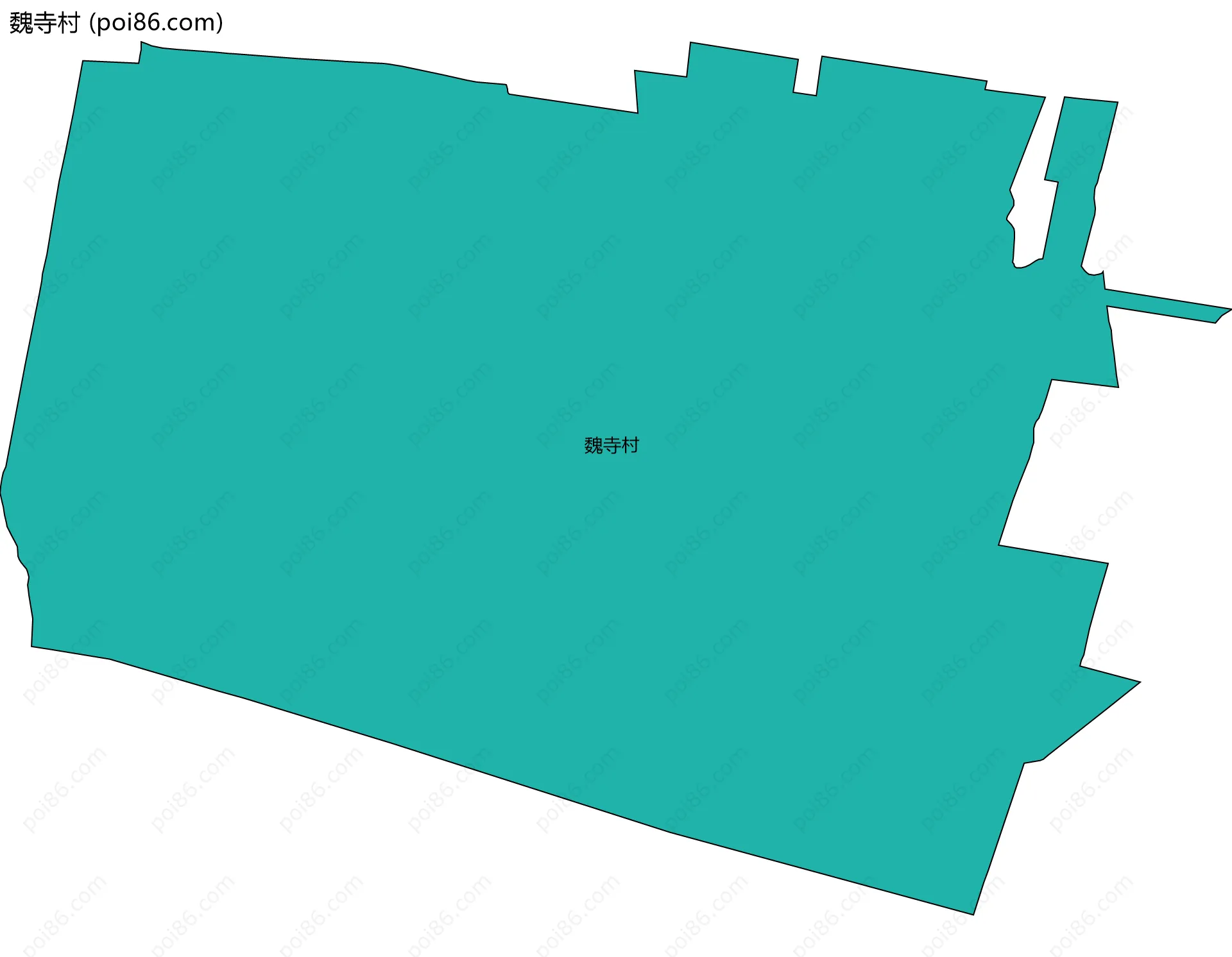 魏寺村边界地图