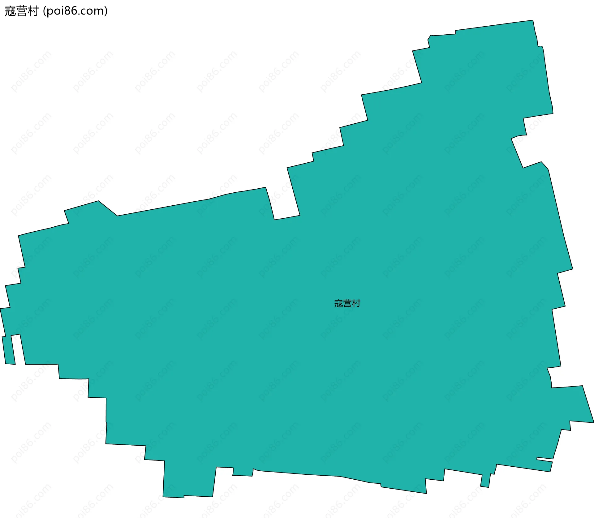 寇营村边界地图