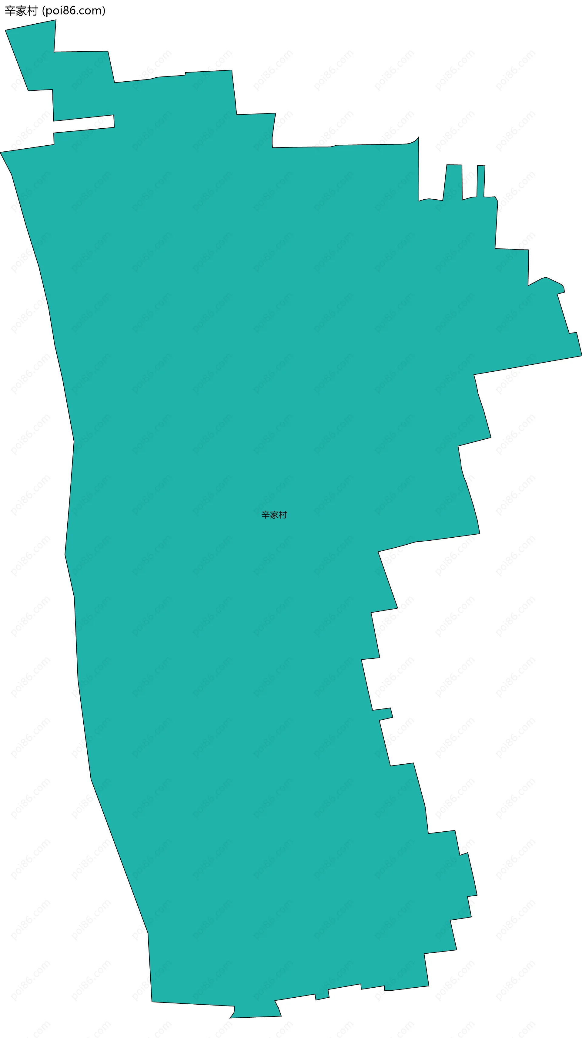 辛家村边界地图