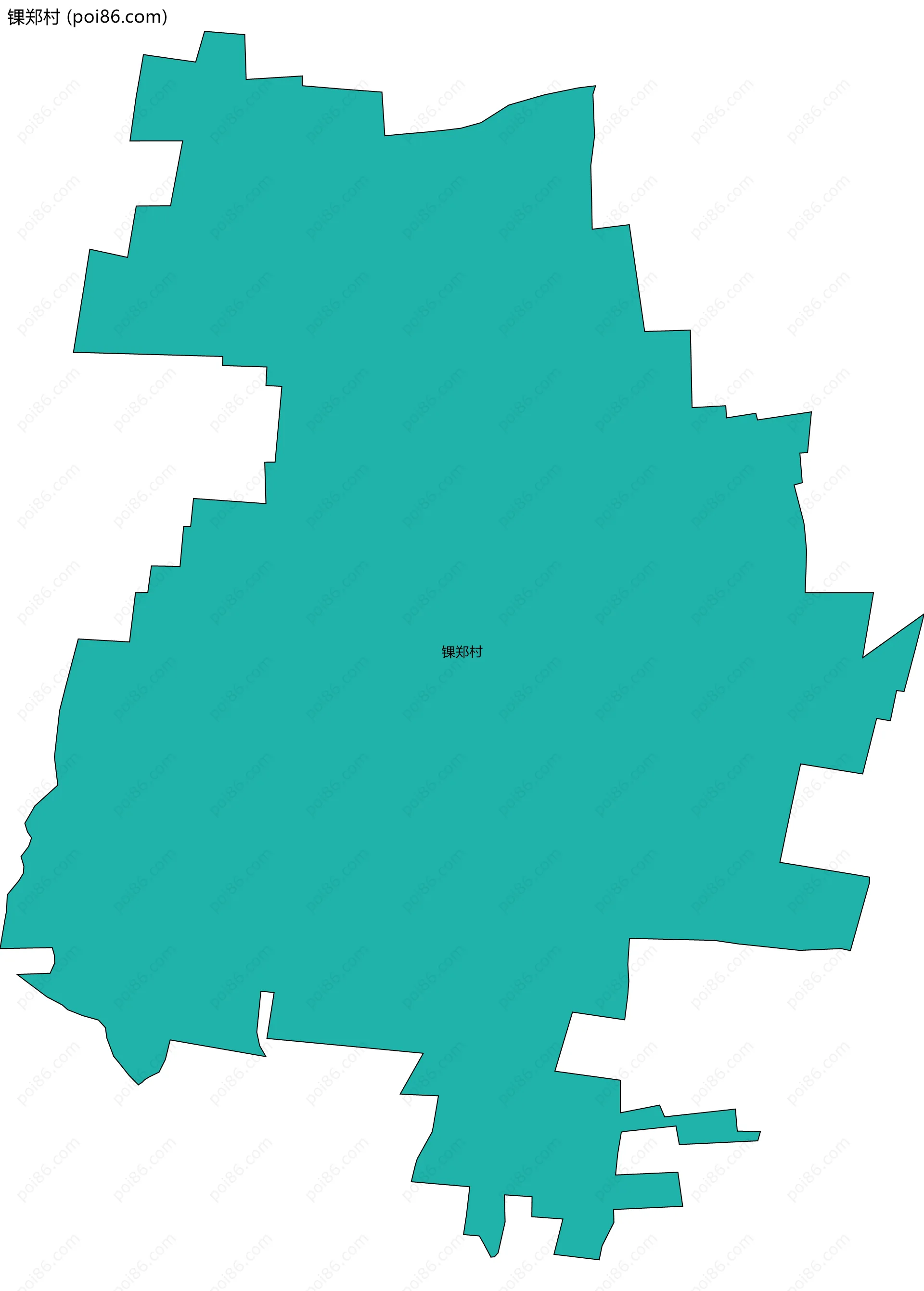 锞郑村边界地图