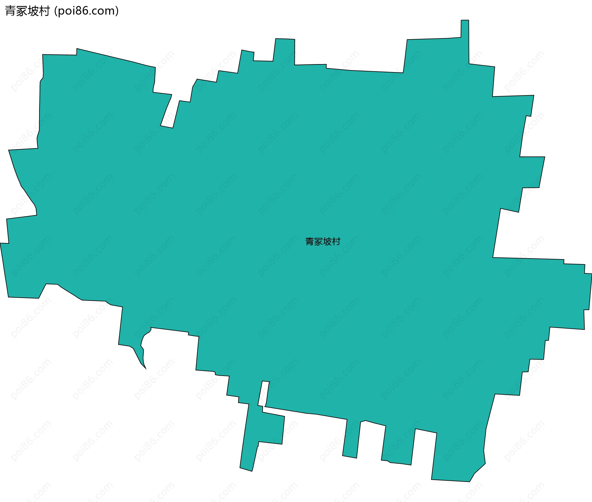 青冢坡村边界地图