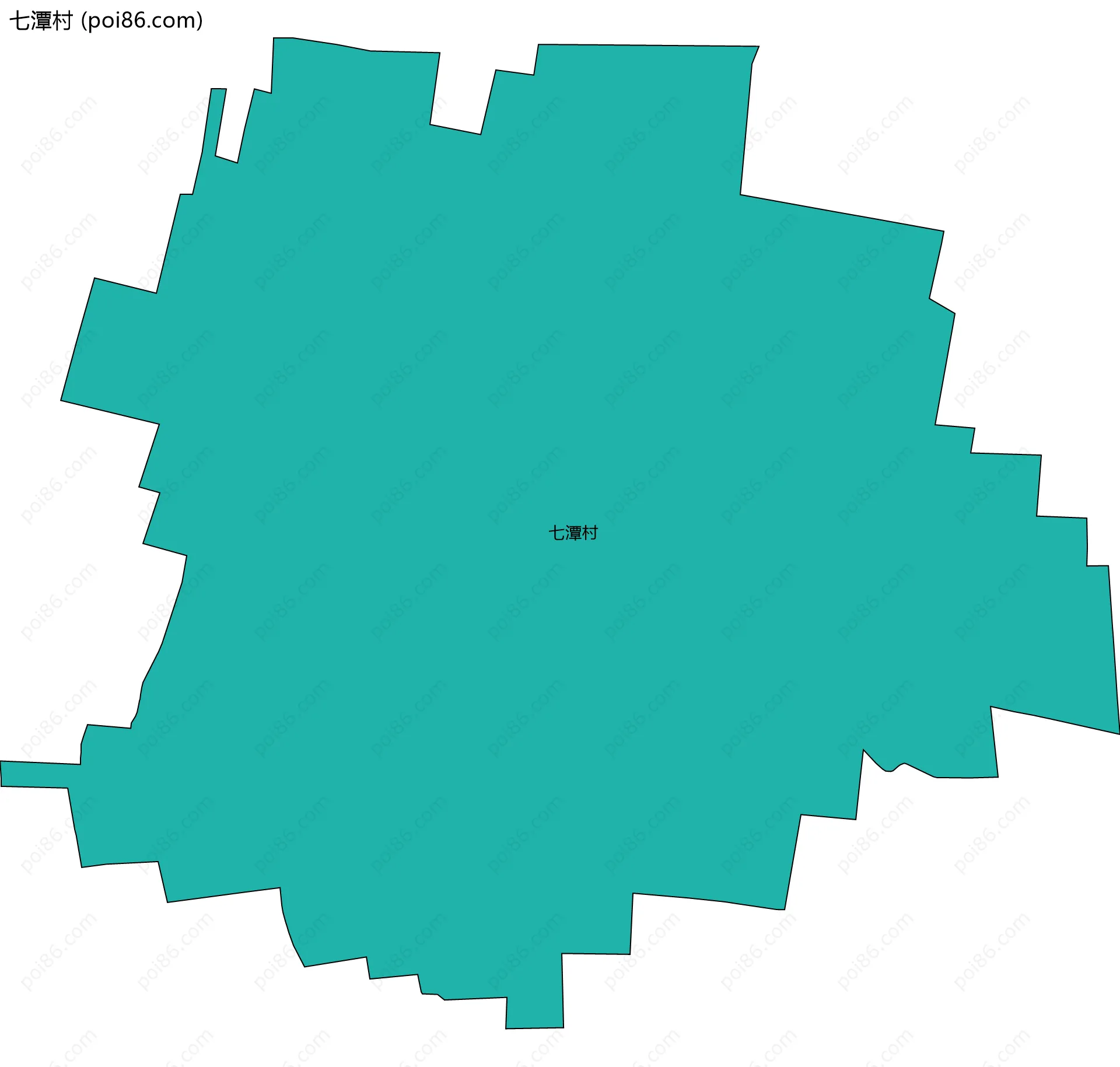 七潭村边界地图
