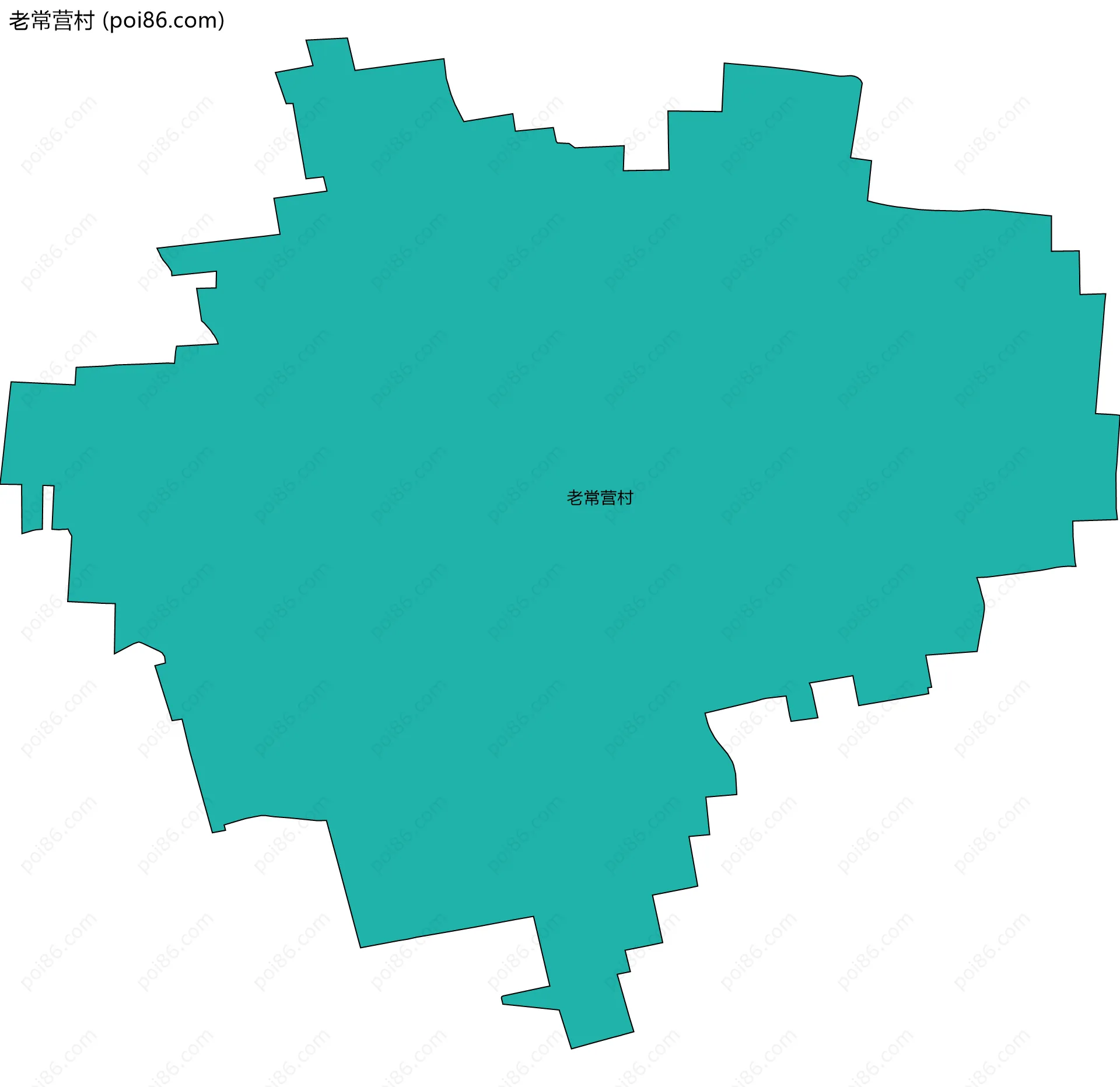 老常营村边界地图