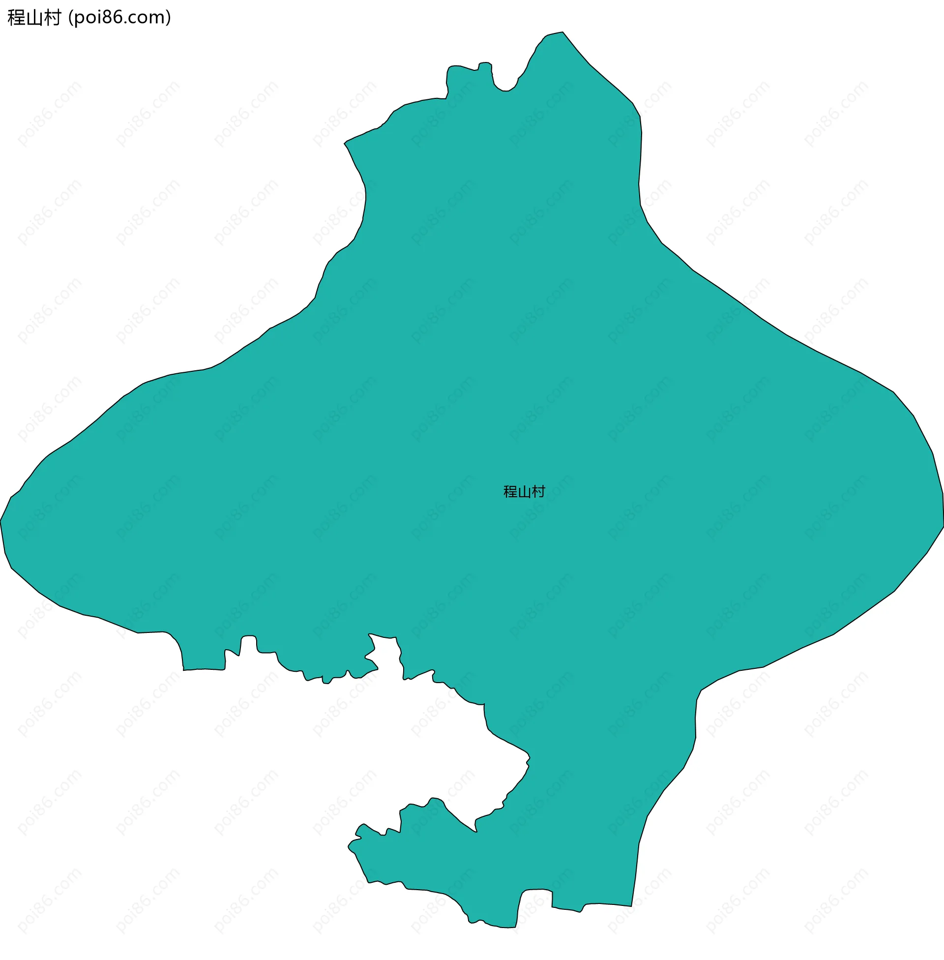 程山村边界地图