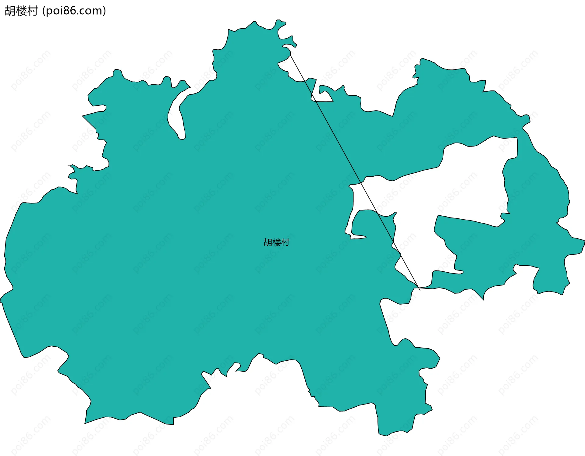 胡楼村边界地图