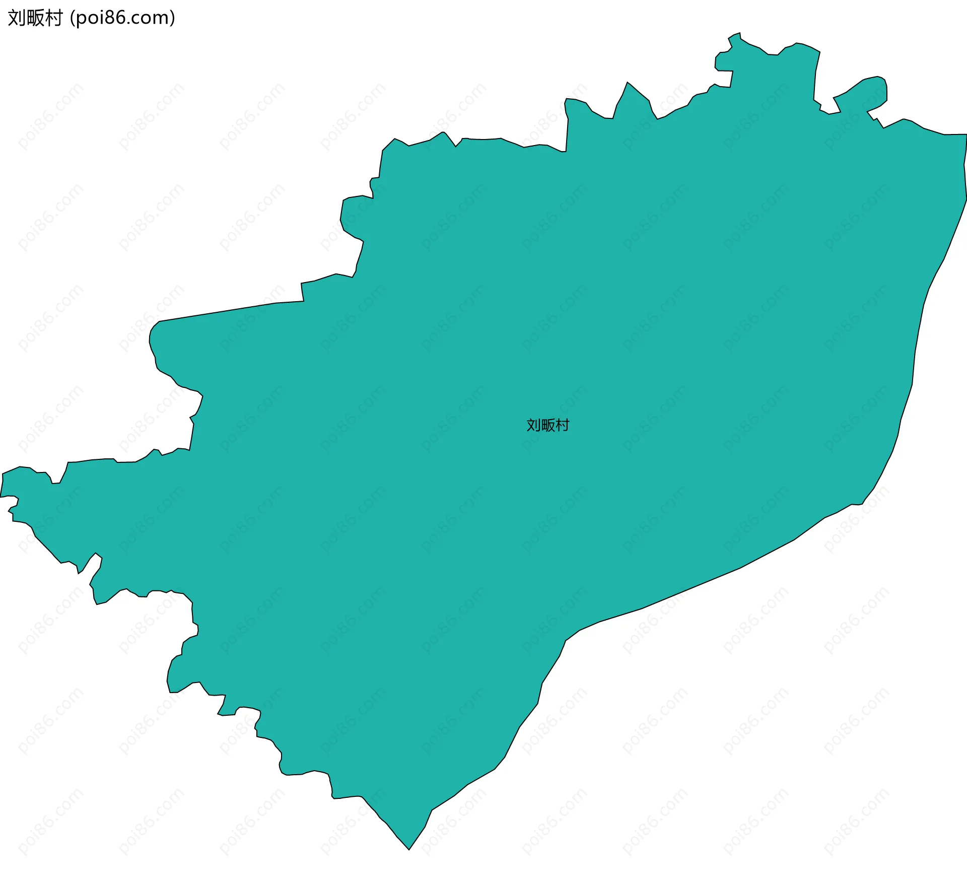 刘畈村边界地图