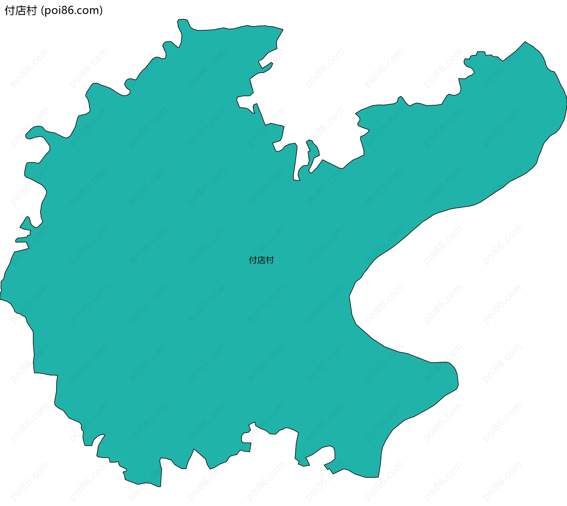 付店村边界地图