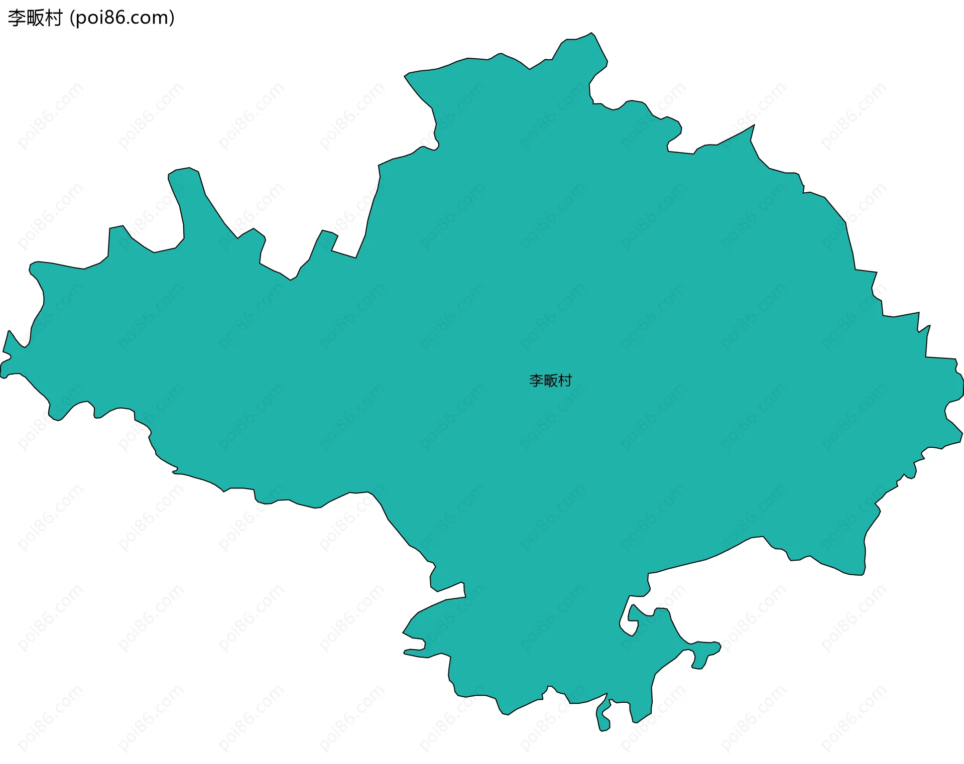 李畈村边界地图