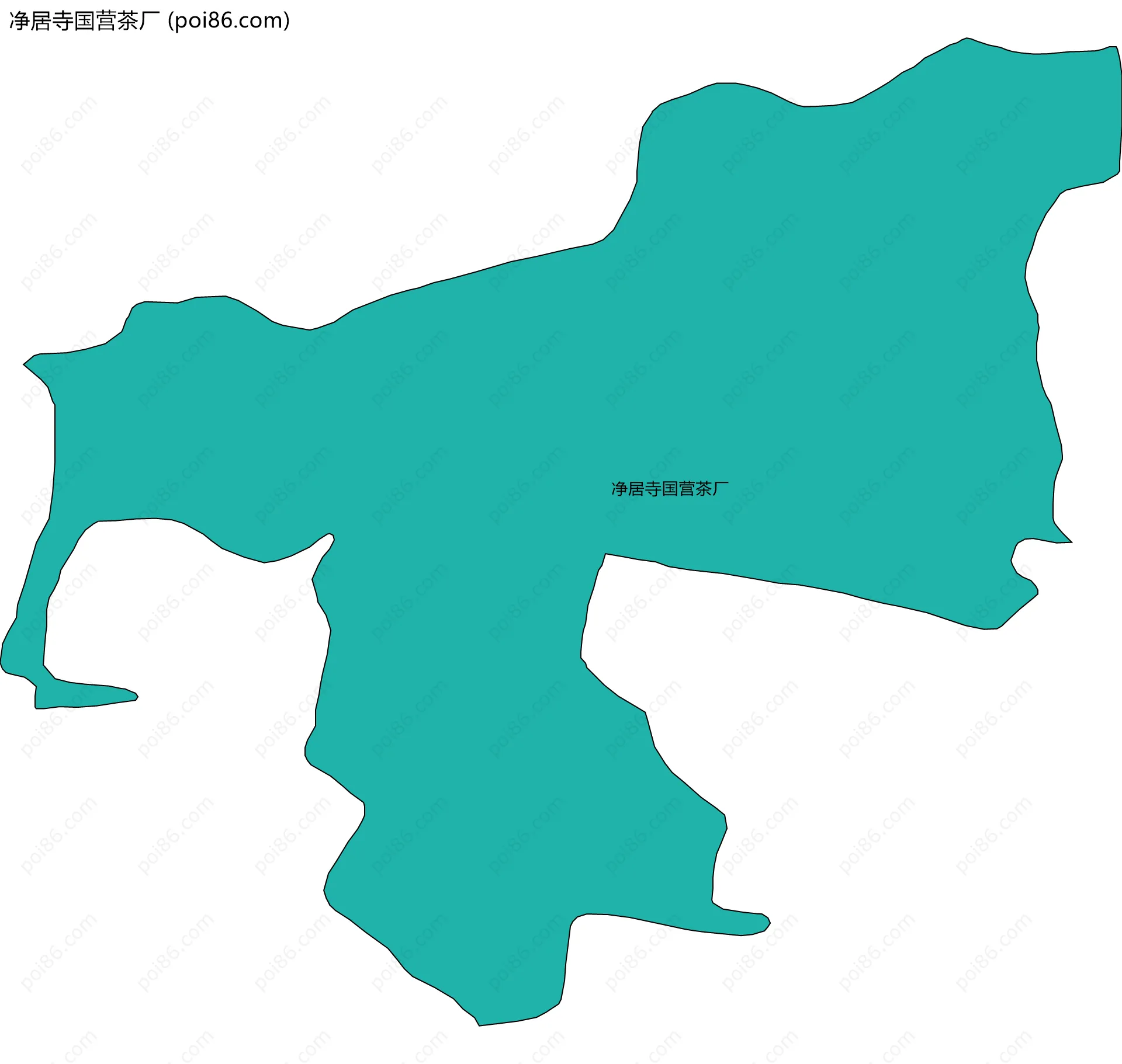 净居寺国营茶厂边界地图