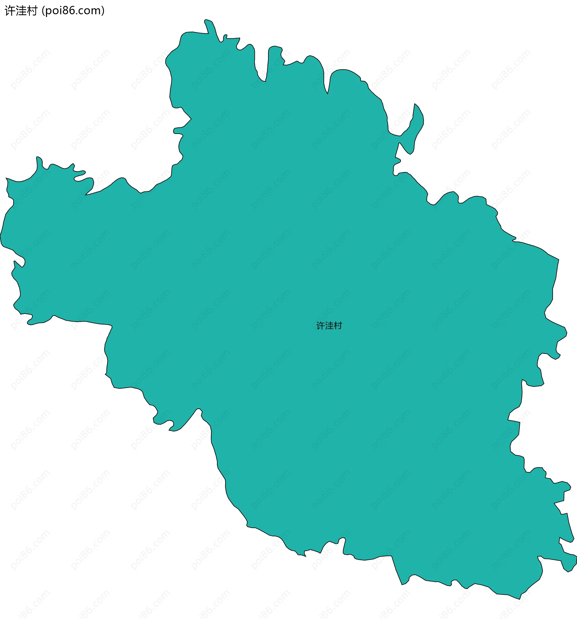 许洼村边界地图