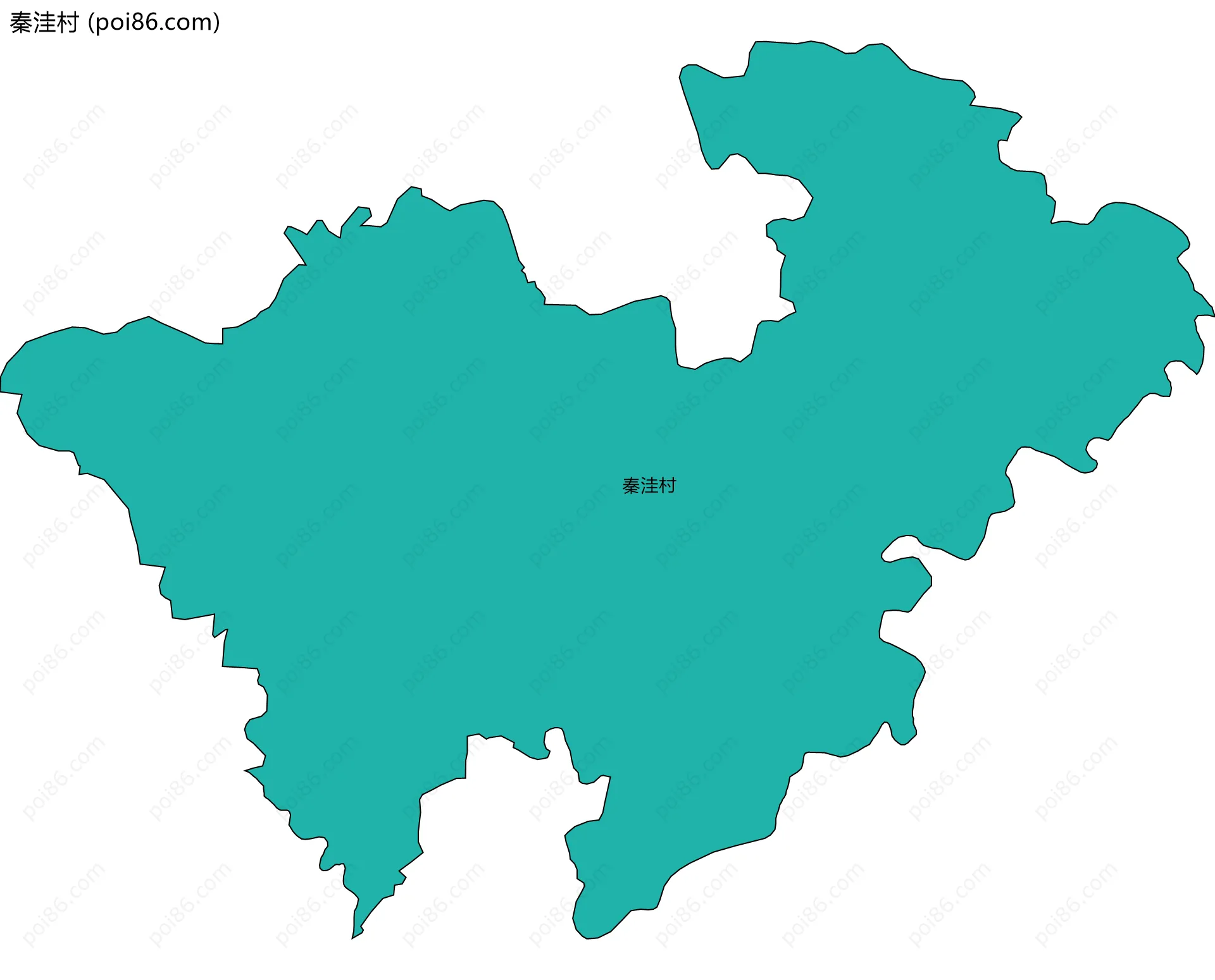 秦洼村边界地图