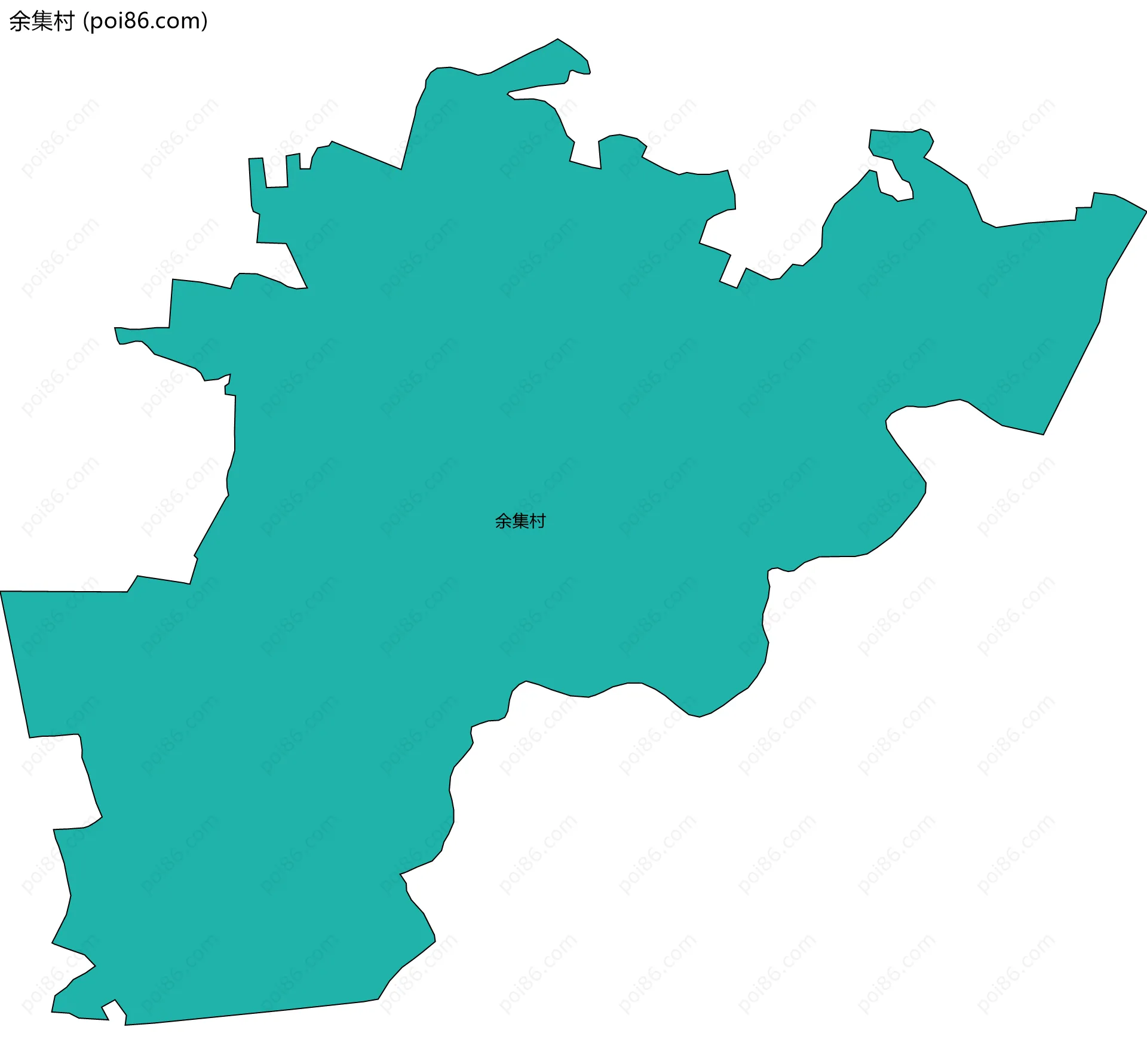 余集村边界地图