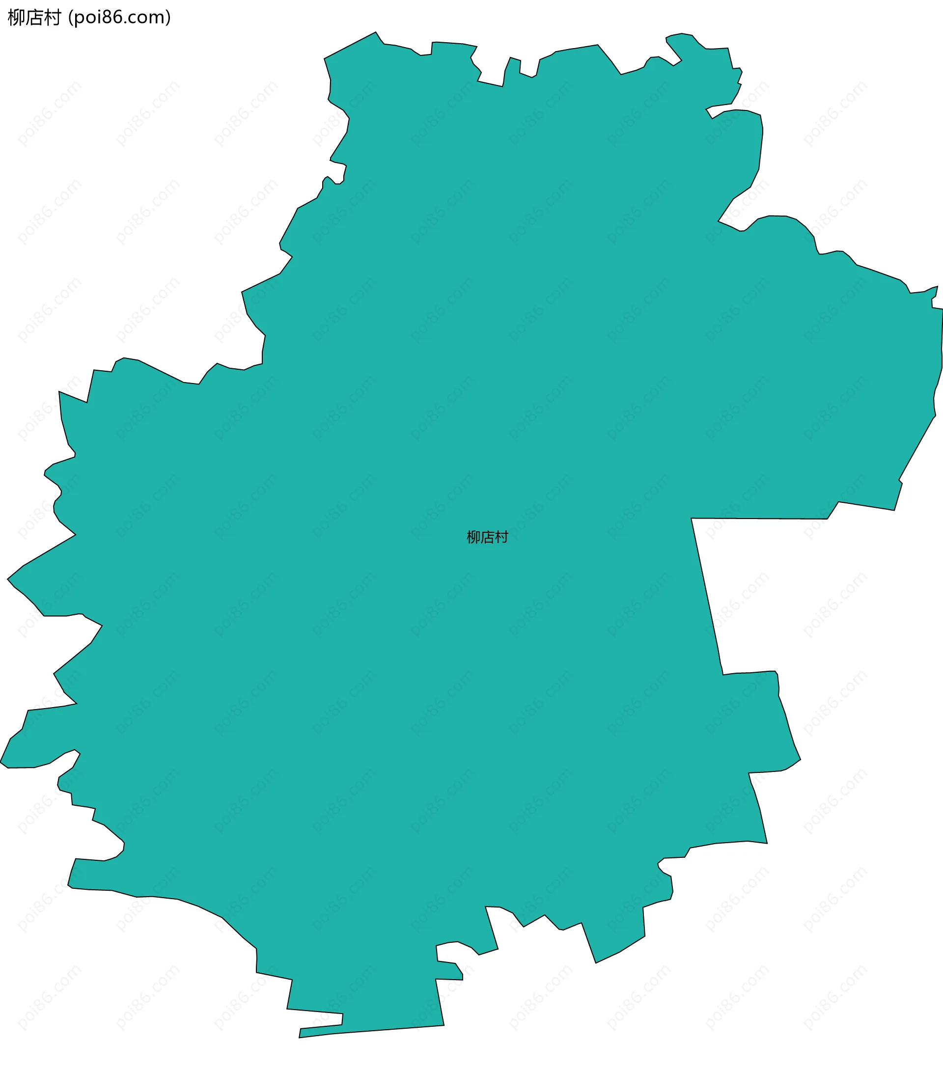 柳店村边界地图