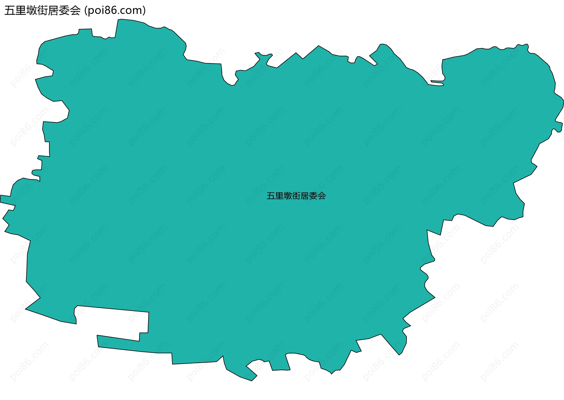 五里墩街居委会边界地图