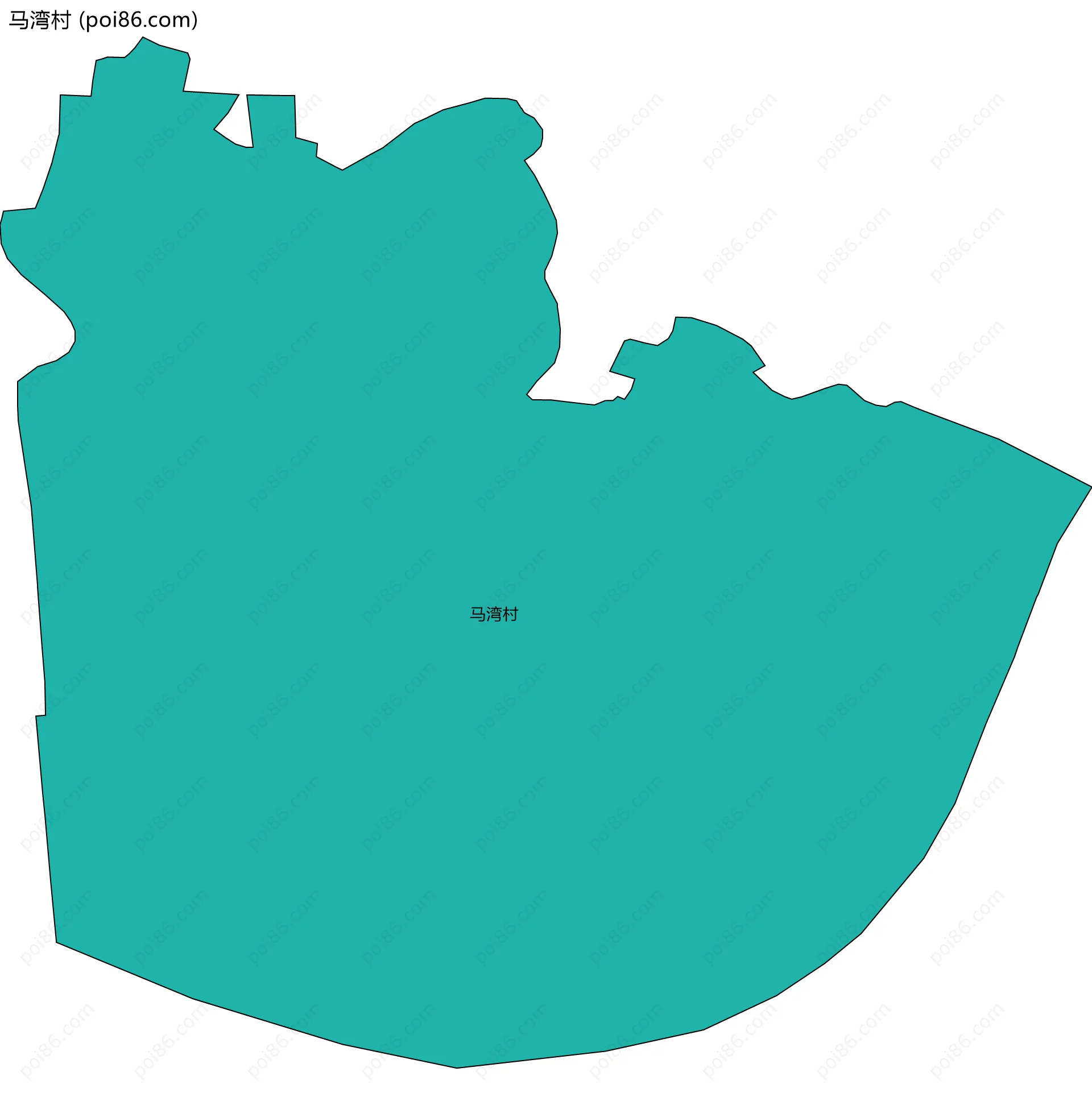 马湾村边界地图