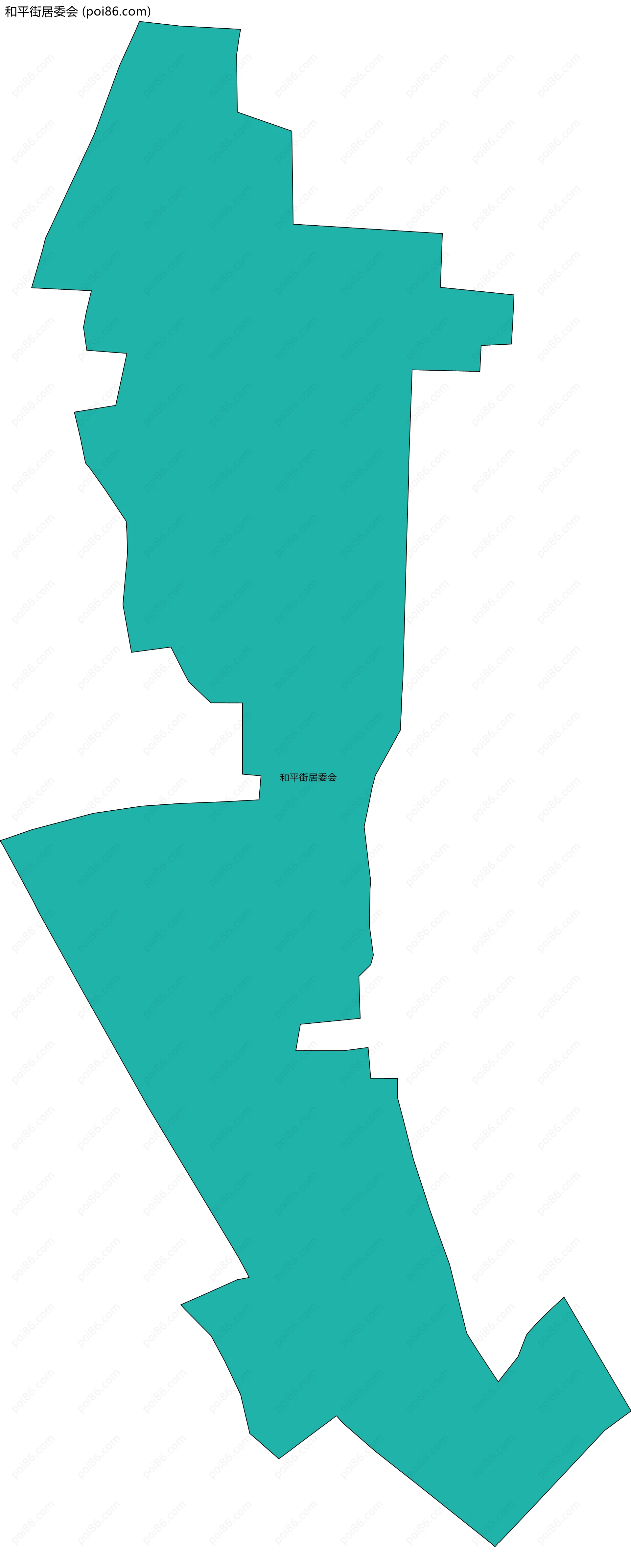 和平街居委会边界地图