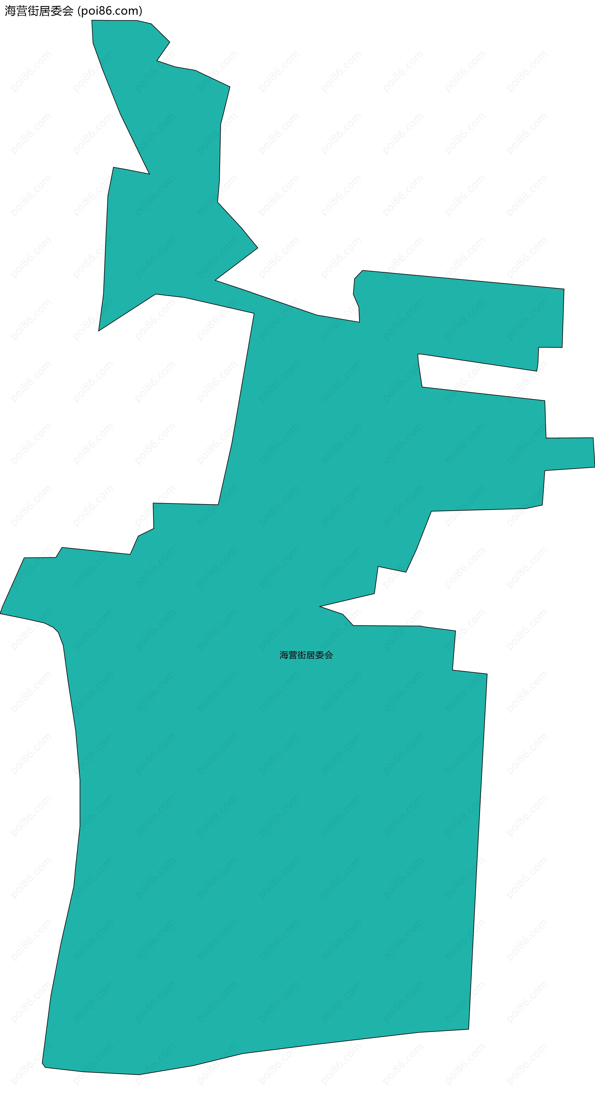 海营街居委会边界地图