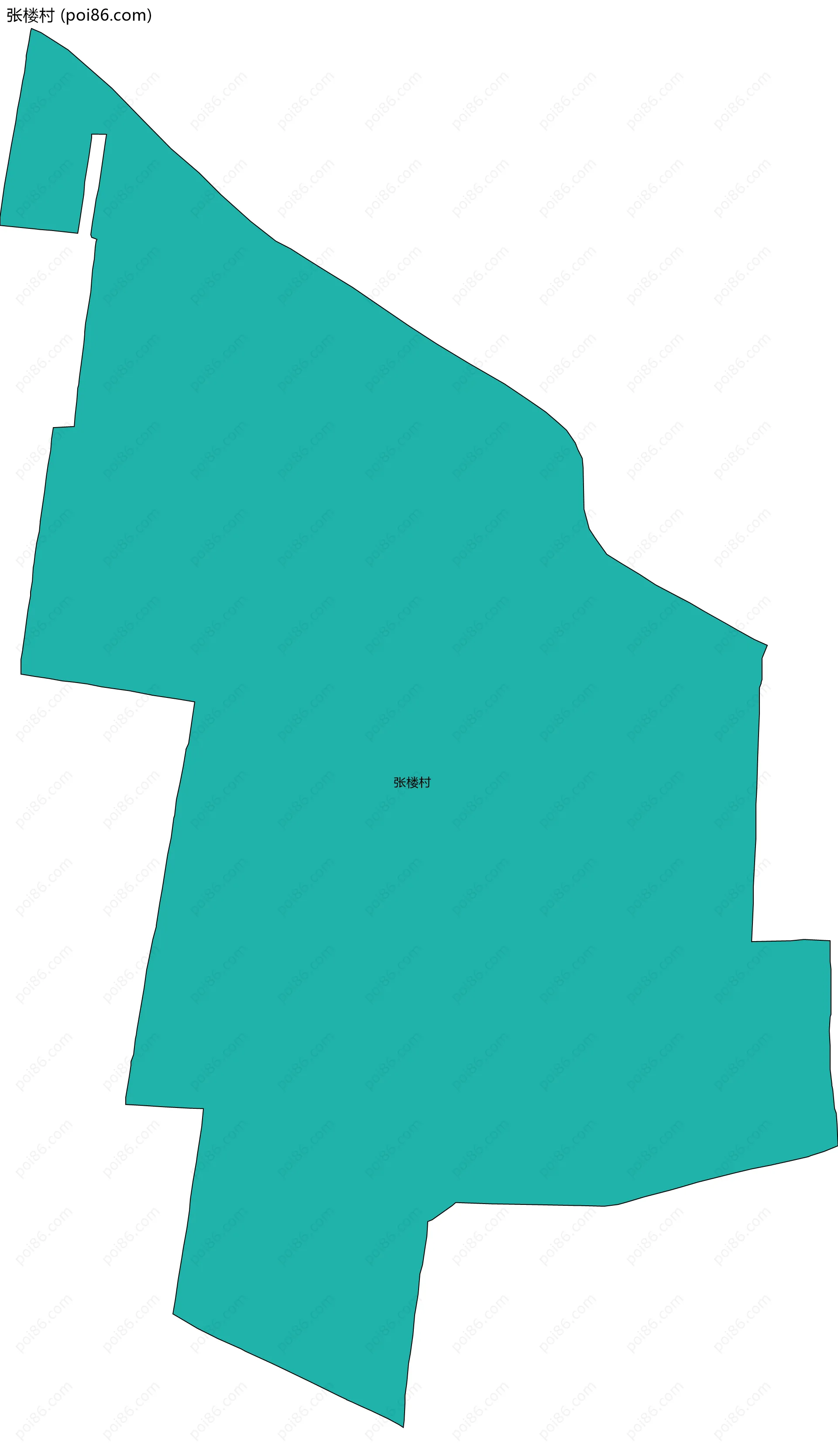 张楼村边界地图
