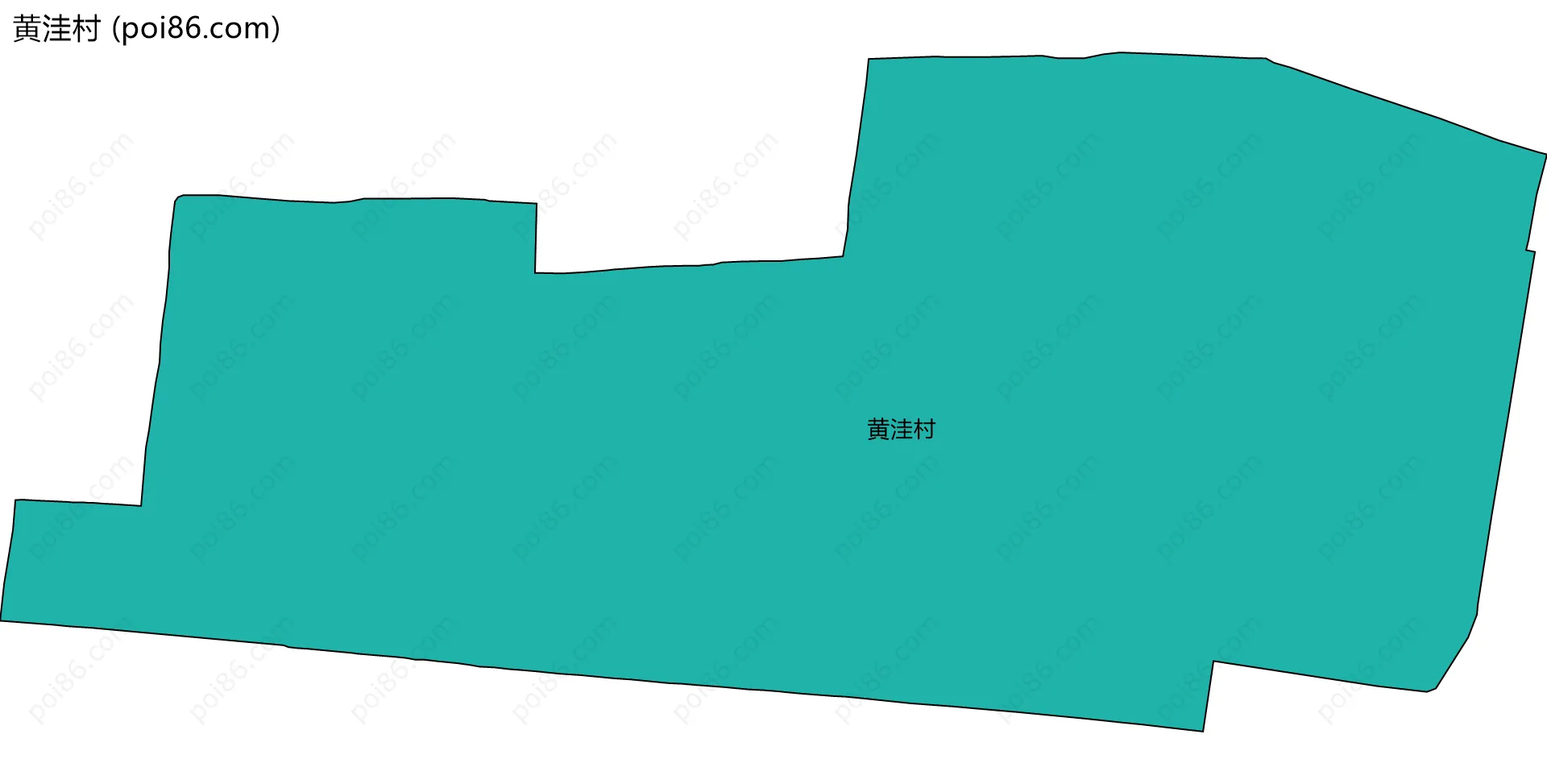 黄洼村边界地图