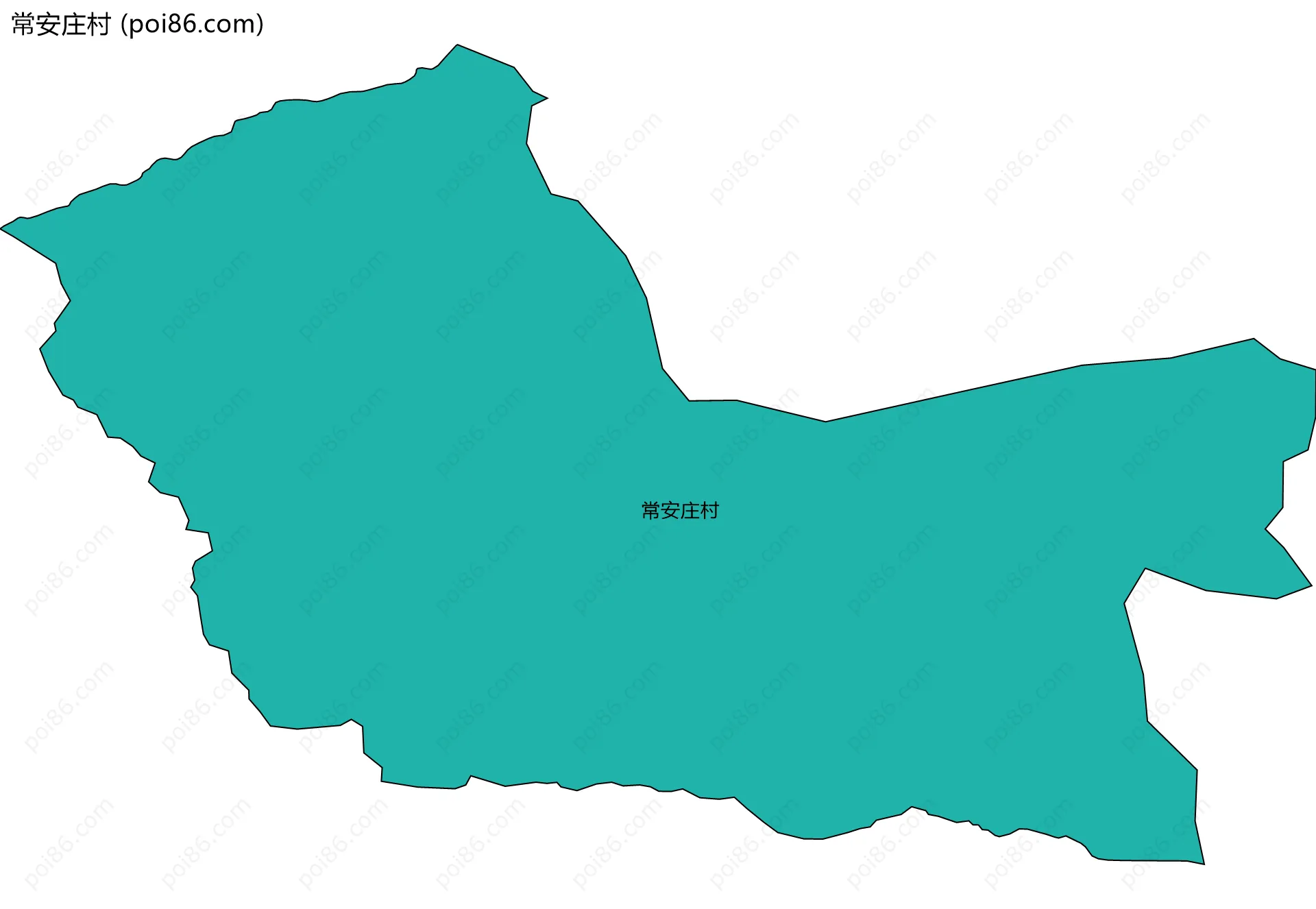 常安庄村边界地图