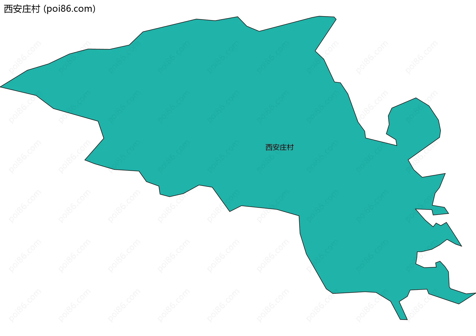 西安庄村边界地图