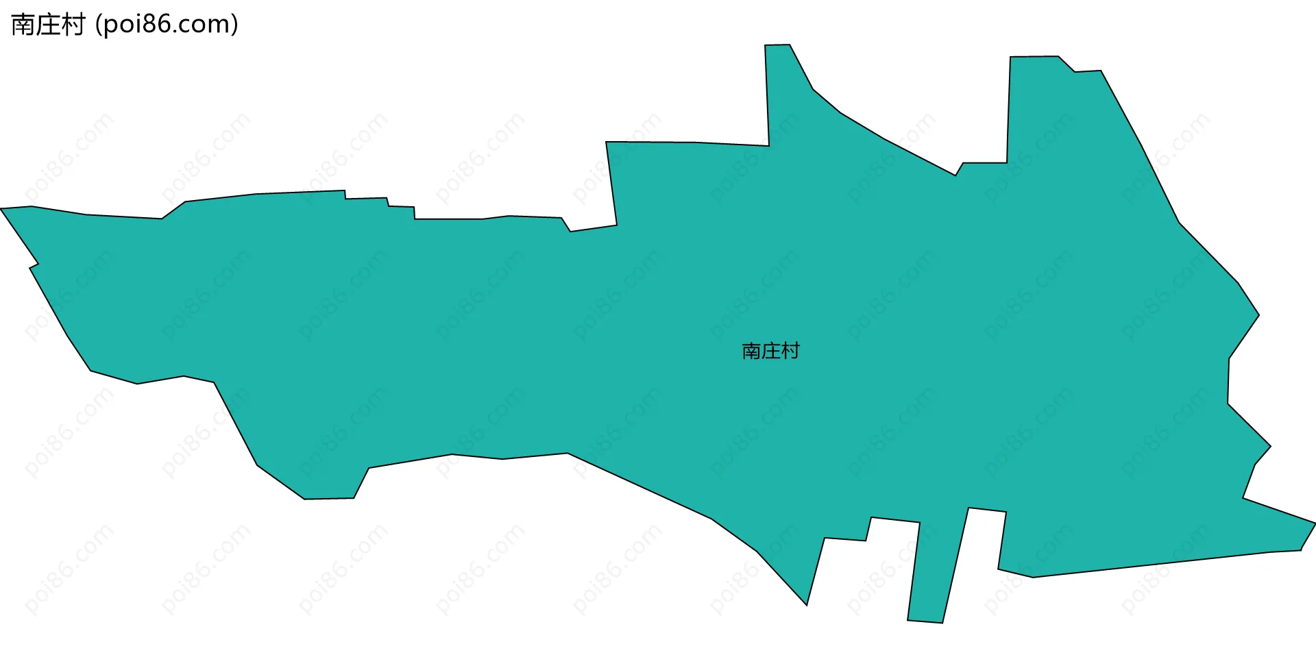 南庄村边界地图