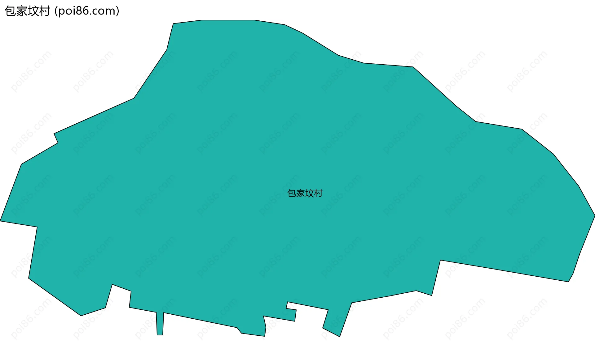 包家坟村边界地图