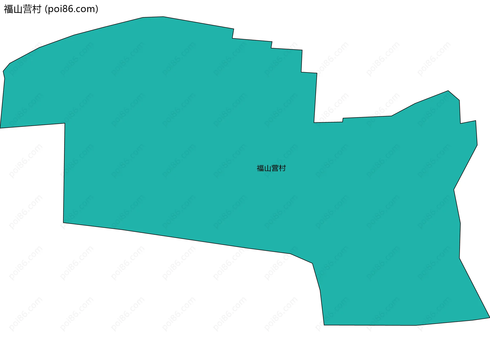 福山营村边界地图