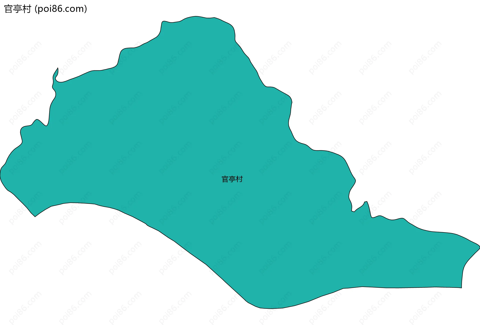 官亭村边界地图