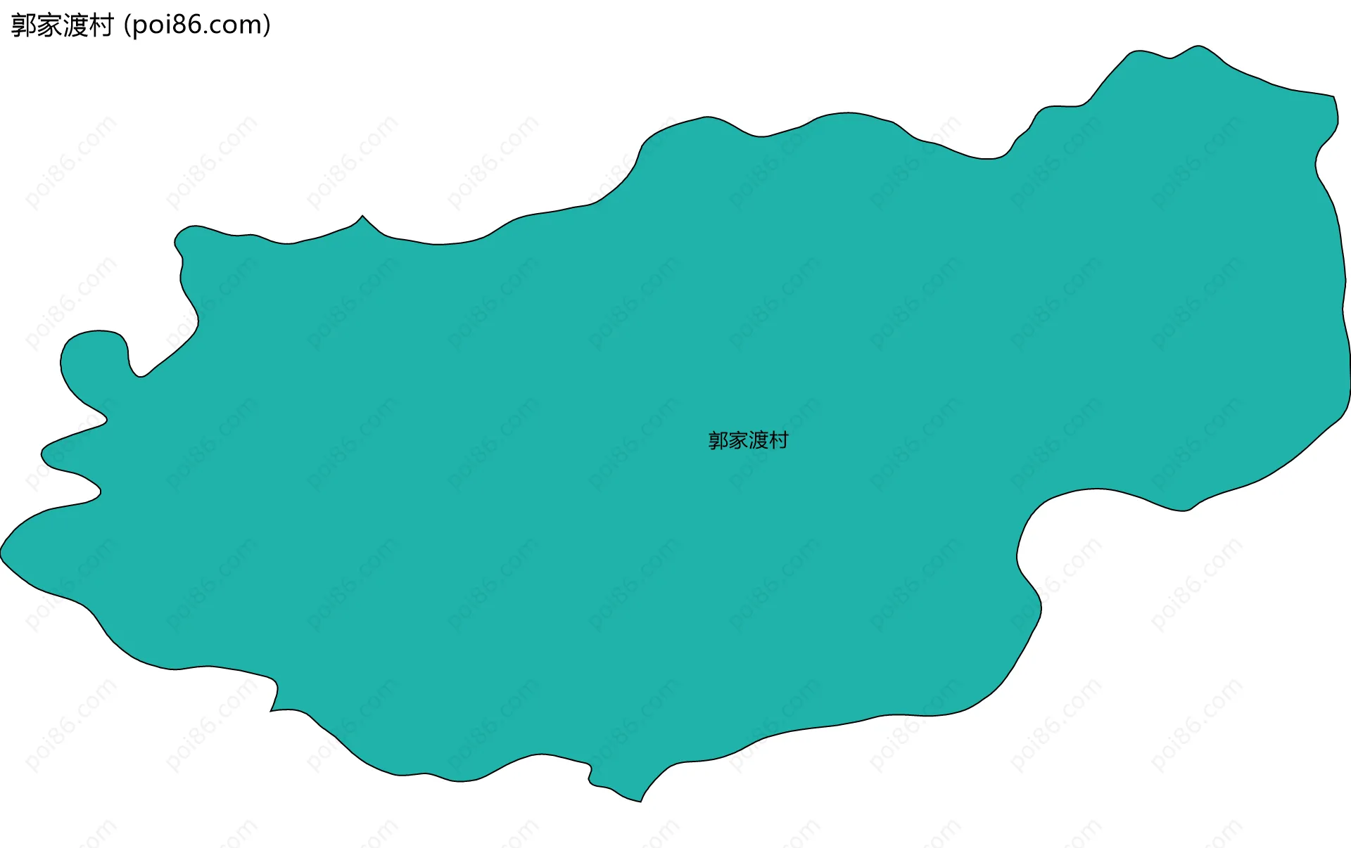 郭家渡村边界地图
