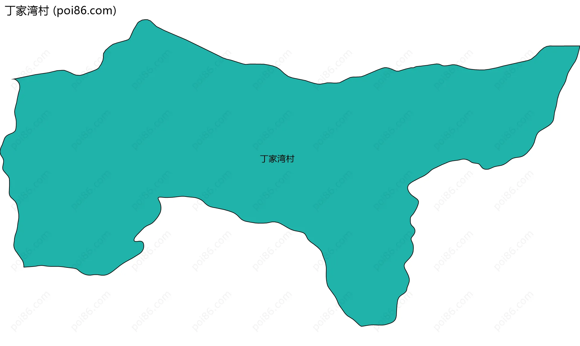 丁家湾村边界地图