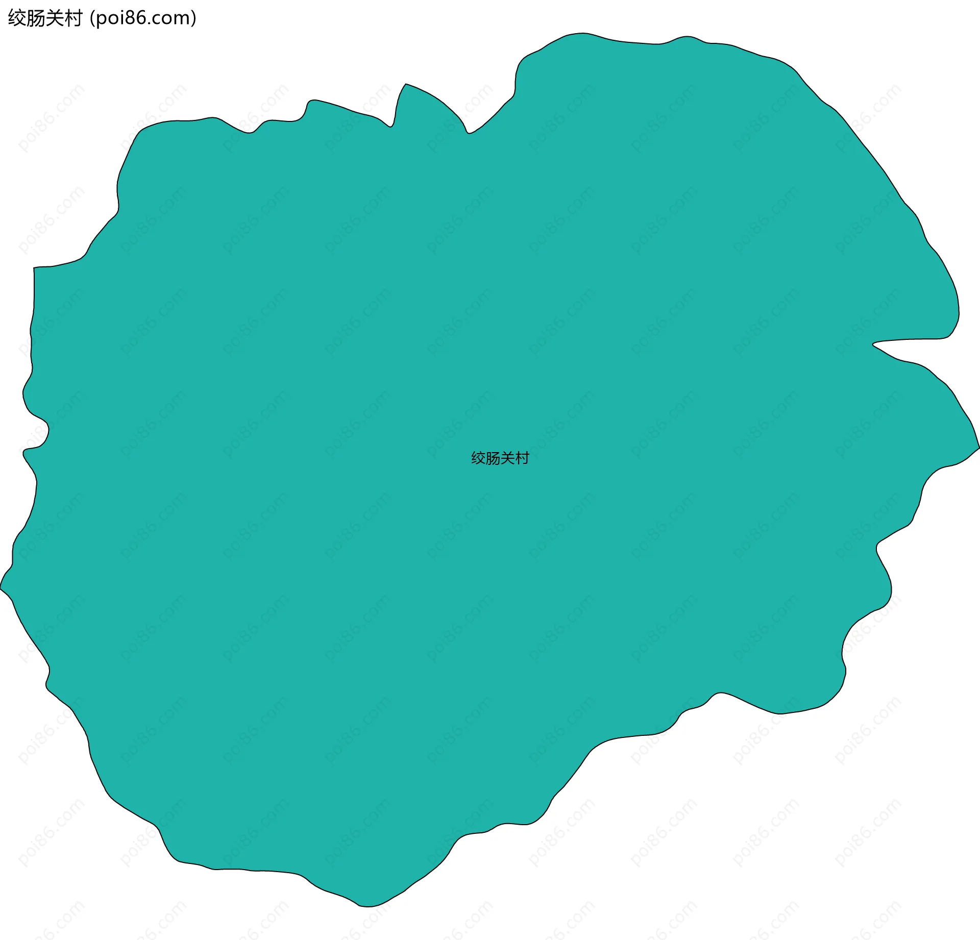 绞肠关村边界地图