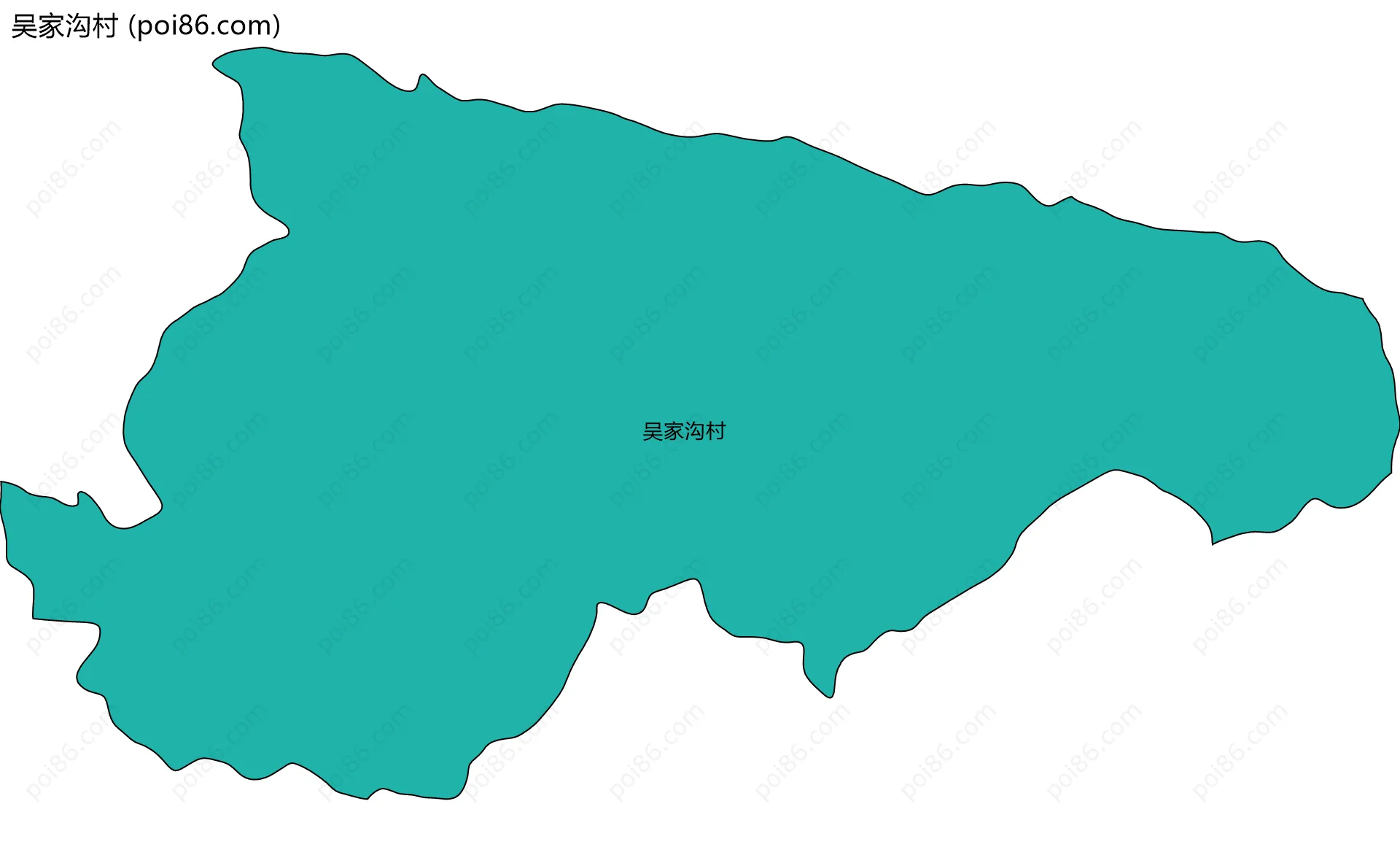 吴家沟村边界地图