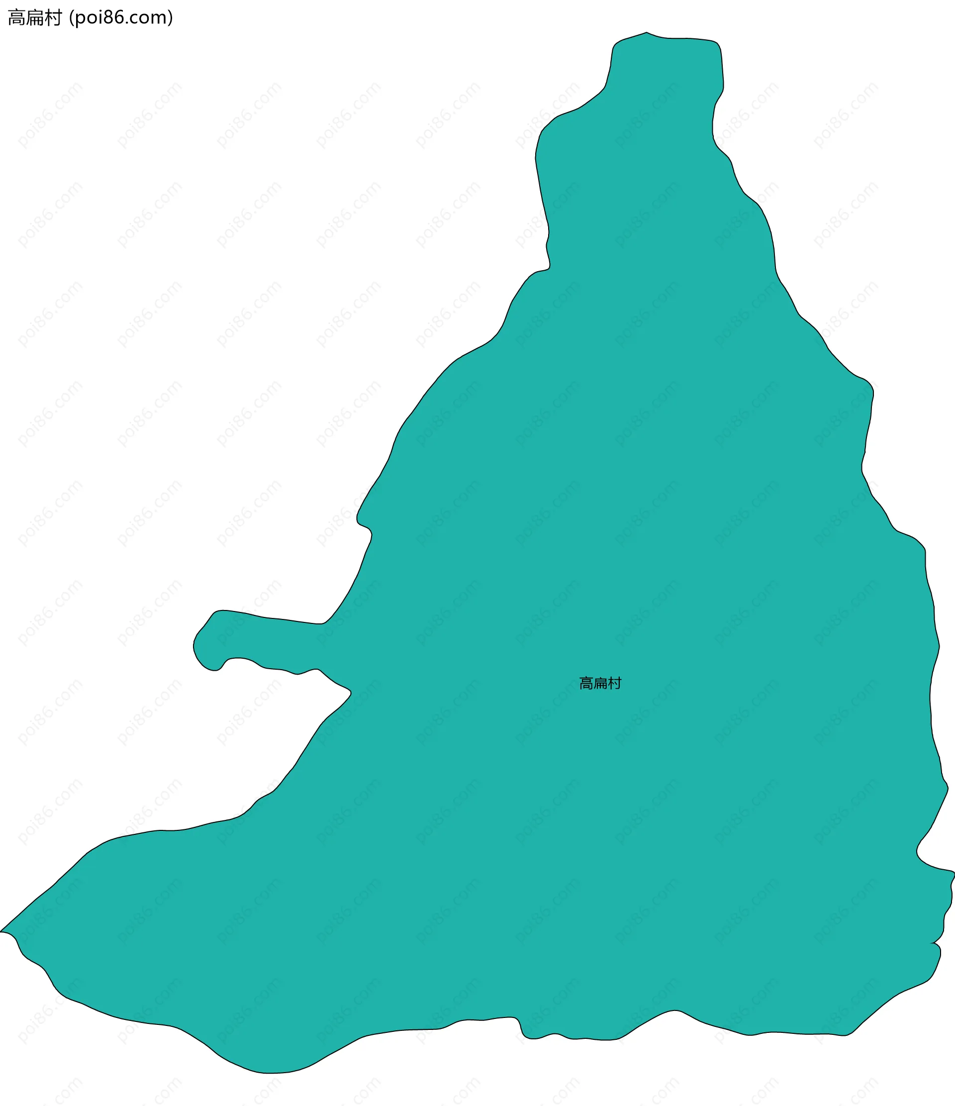 高扁村边界地图