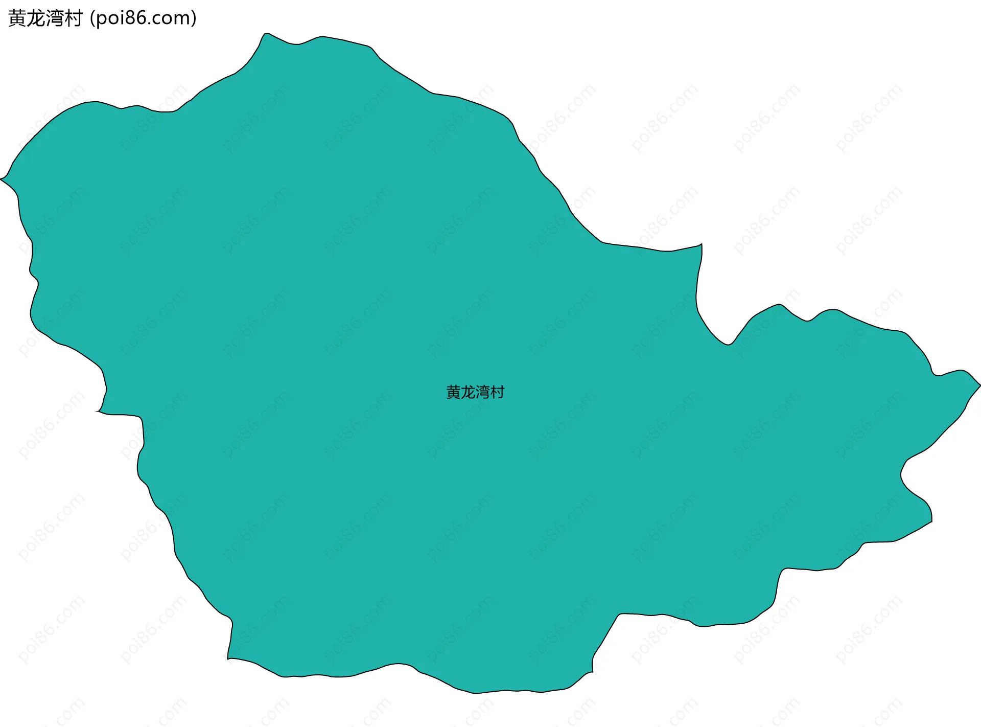 黄龙湾村边界地图