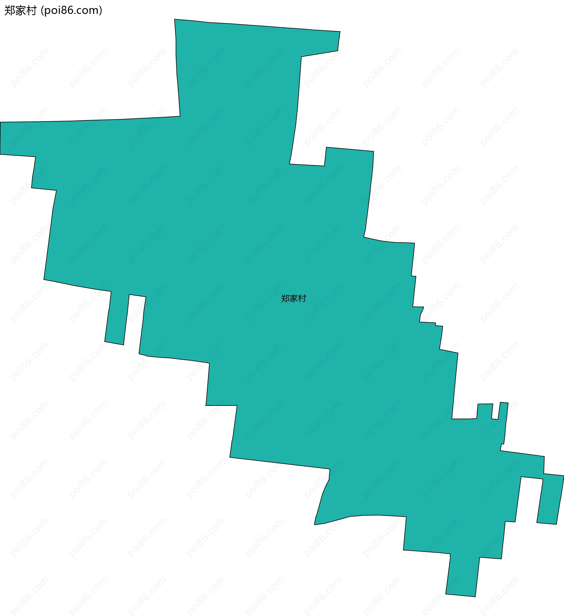 郑家村边界地图